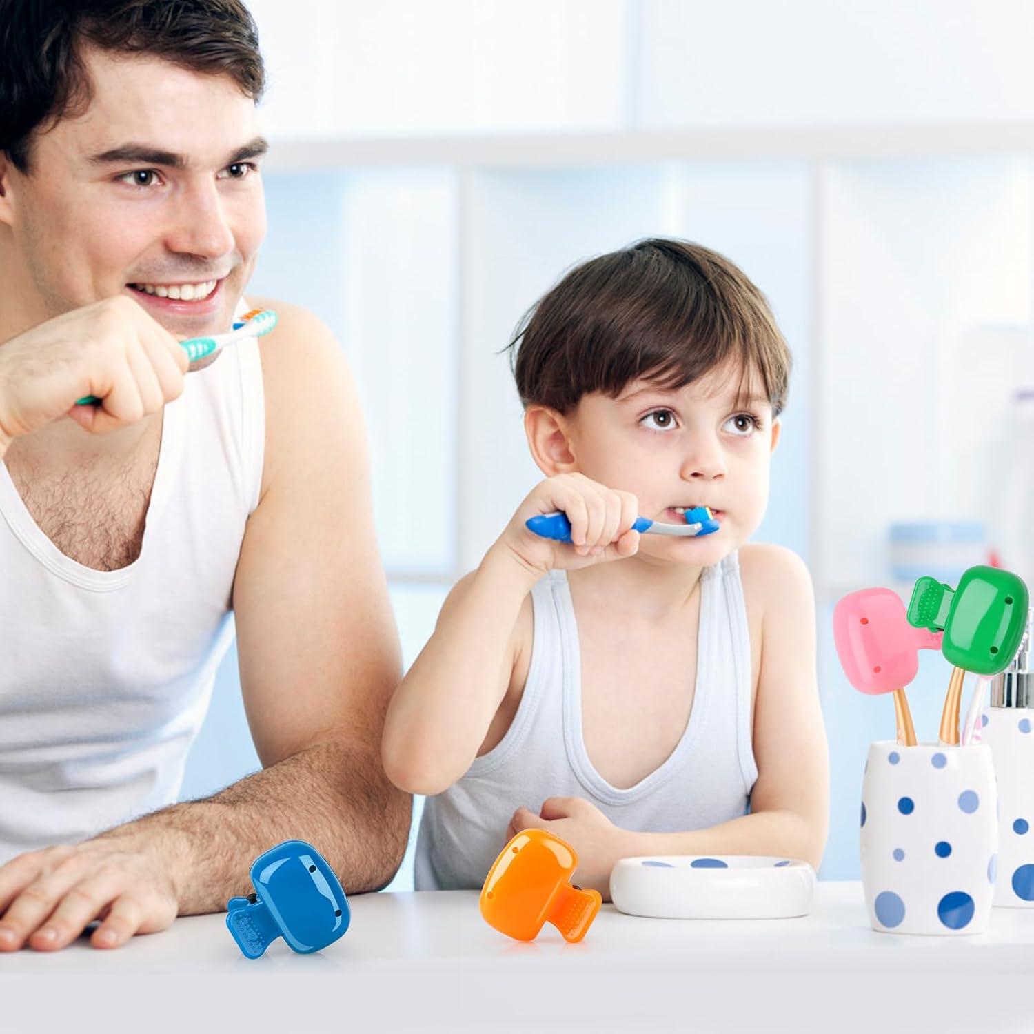 Paquete de 4 Cubiertas de Cabeza para Cepillo de Dientes Hxezoc