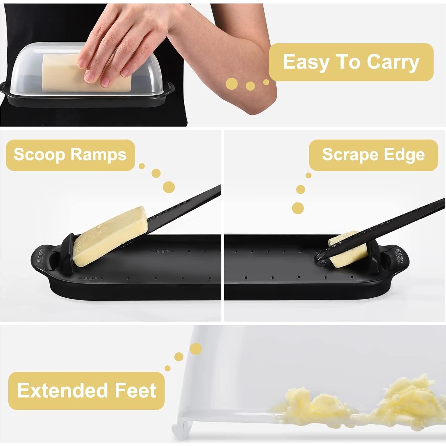 Plato para Mantequilla AONCO AC02 con Tapa Transparente 130g