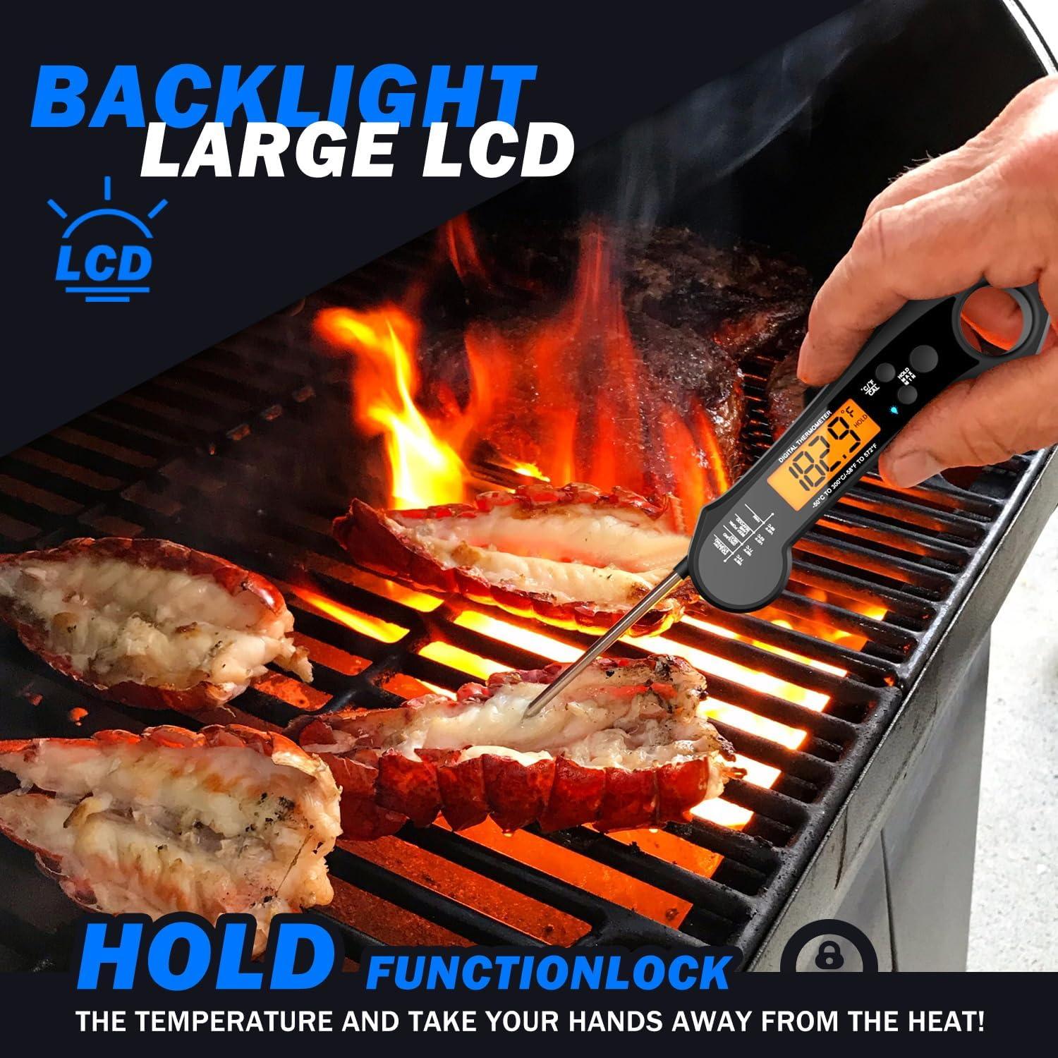 Termómetro Digital de Carne NIUTA HD-AAA, Lectura Rápida 1s, Impermeable