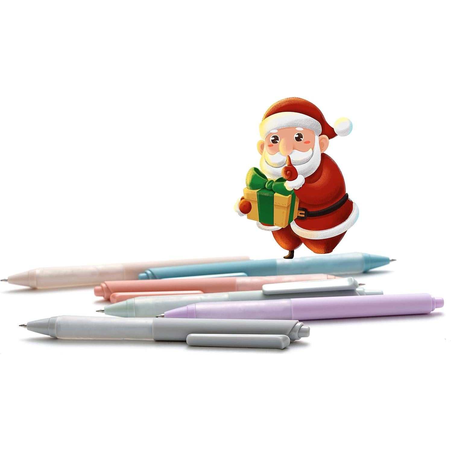 Bolígrafos Retráctiles Linbsunne 1mm Negro Paquete de 12