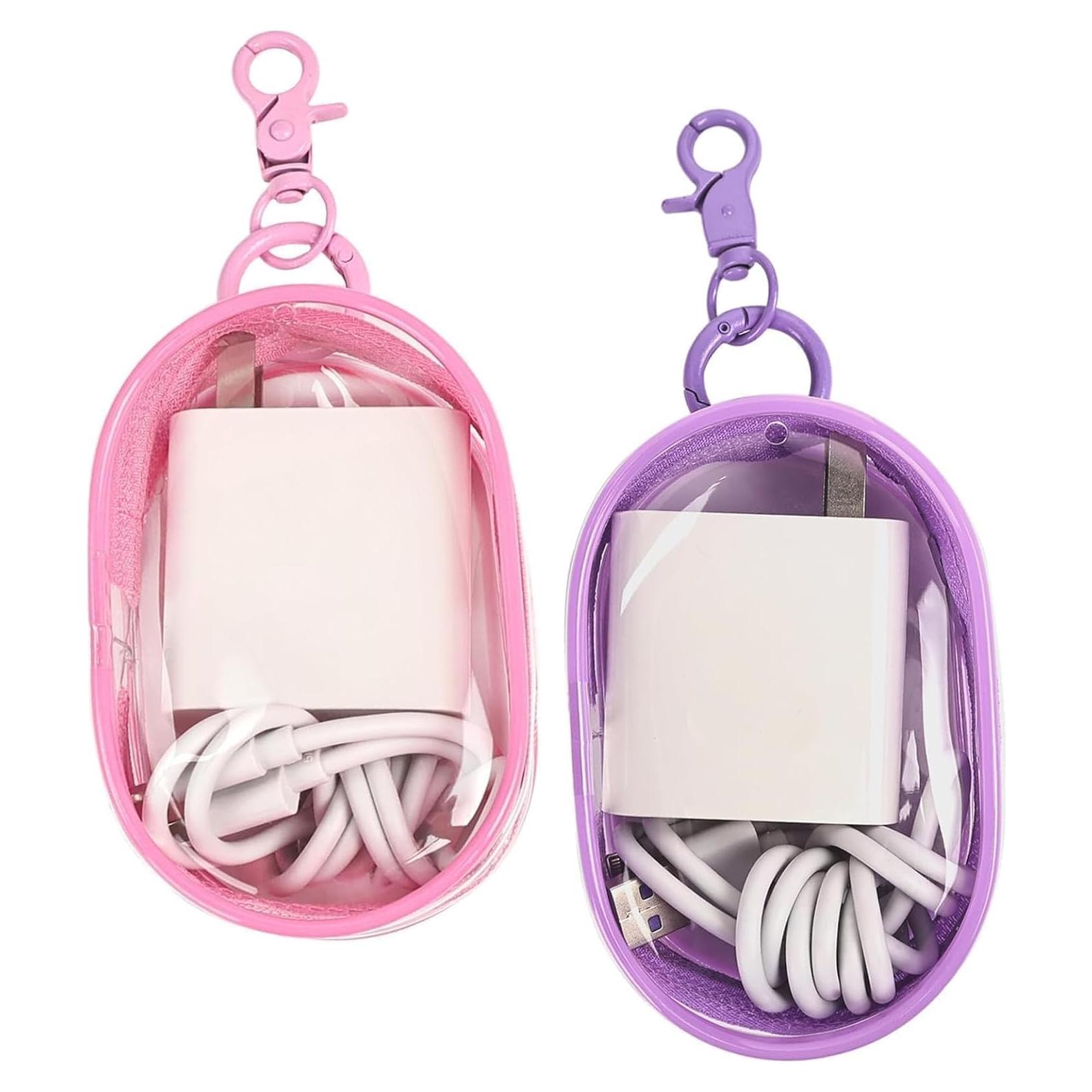 Bolsa de Almacenamiento Multifuncional Linsaner 2Pack Rosa + Púrpura