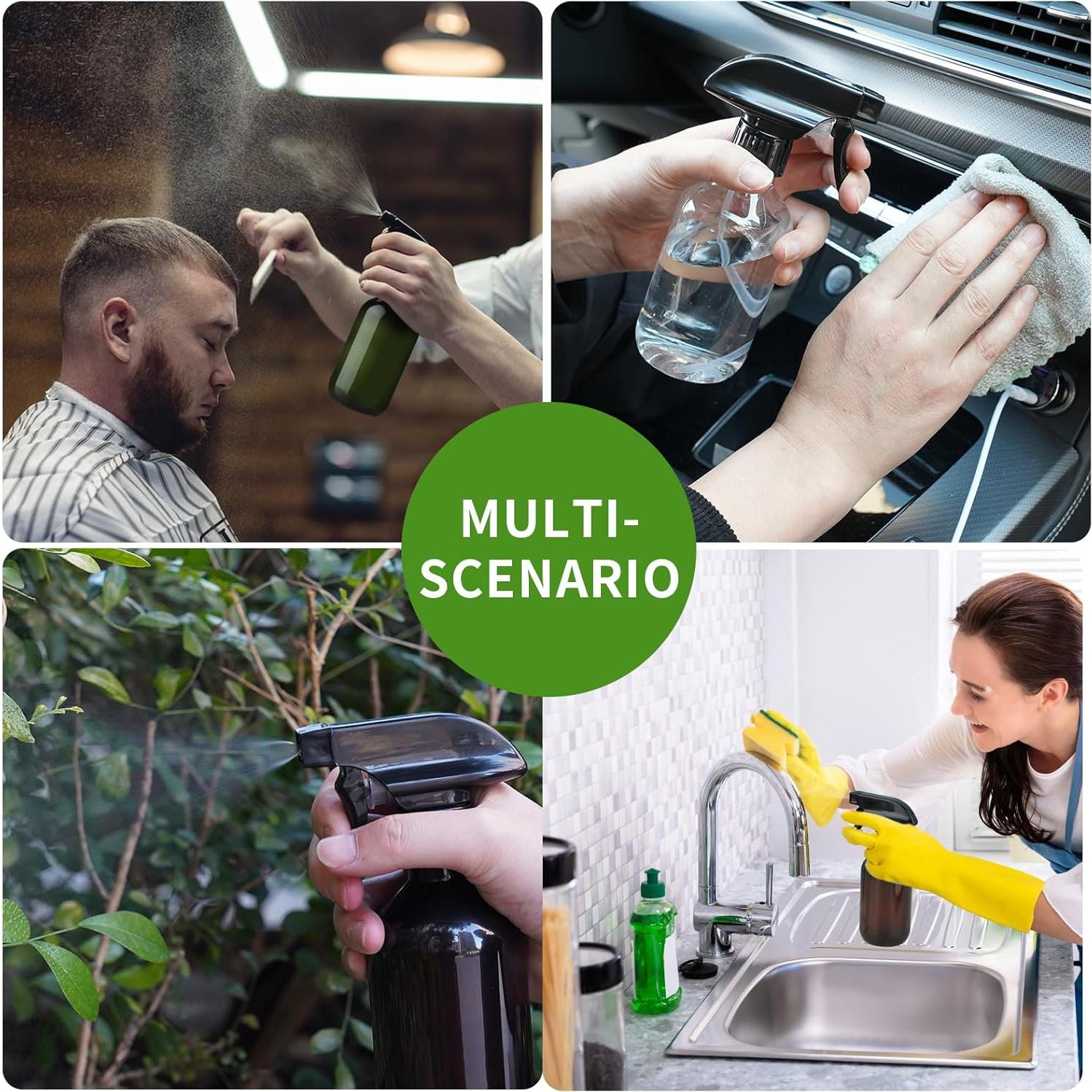 Paquete de 2 Botellas de Spray Reutilizables Arkeiliy 300ml