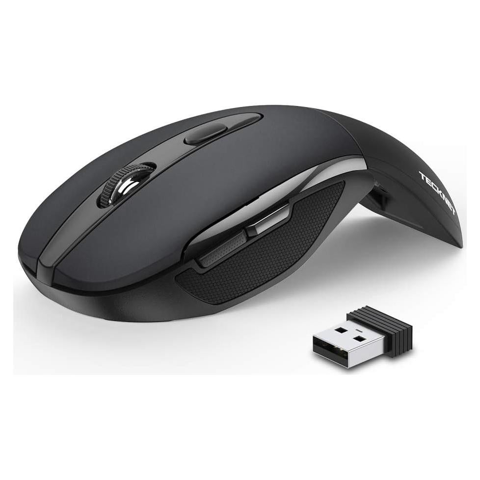 Ratón Inalámbrico Plegable TECKNET M017 2000 DPI Negro