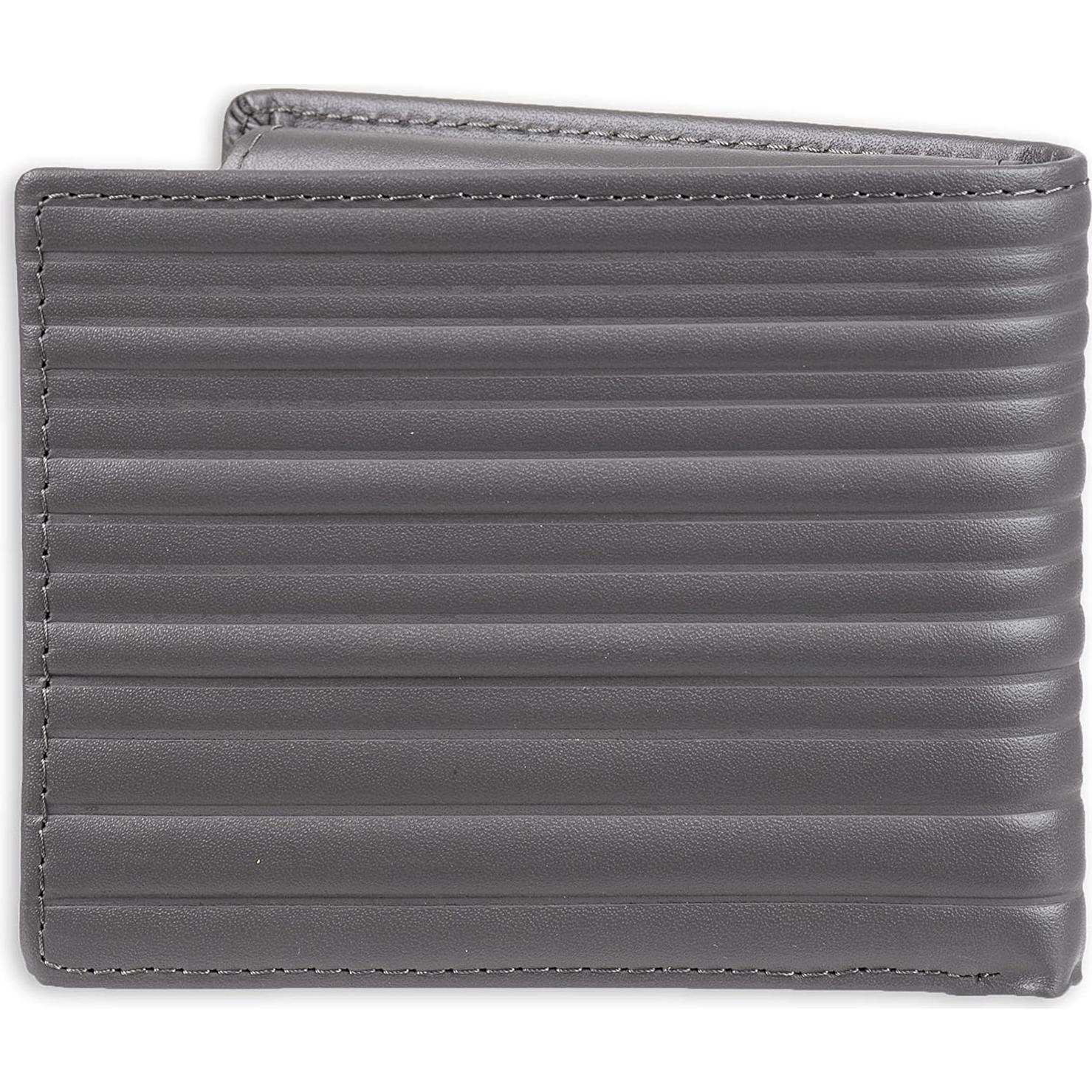Billetera Bifold de Cuero Calvin Klein Gris Passcase