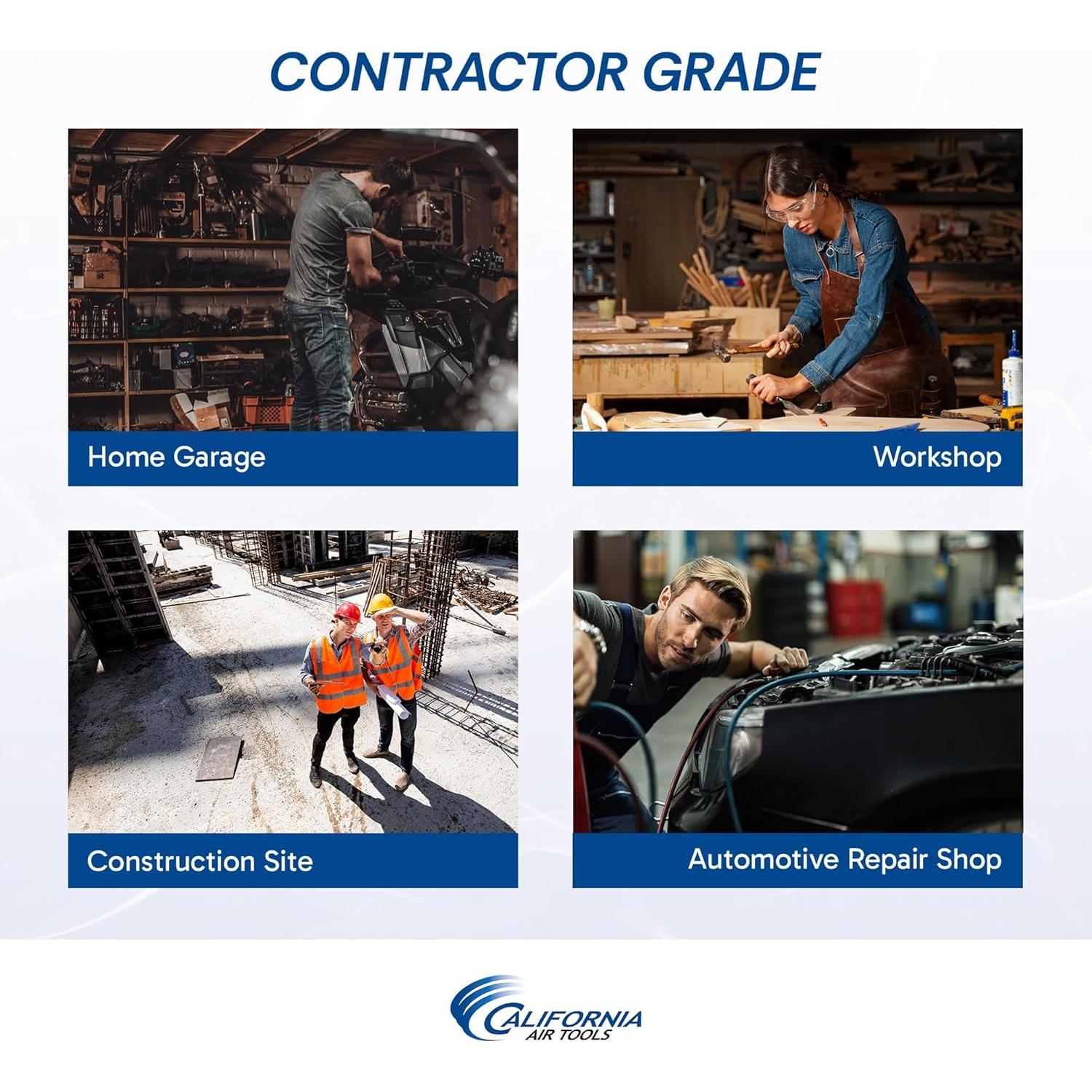 Compresor de Aire Sin Aceite California Air Tools 8010AD 8 Gal