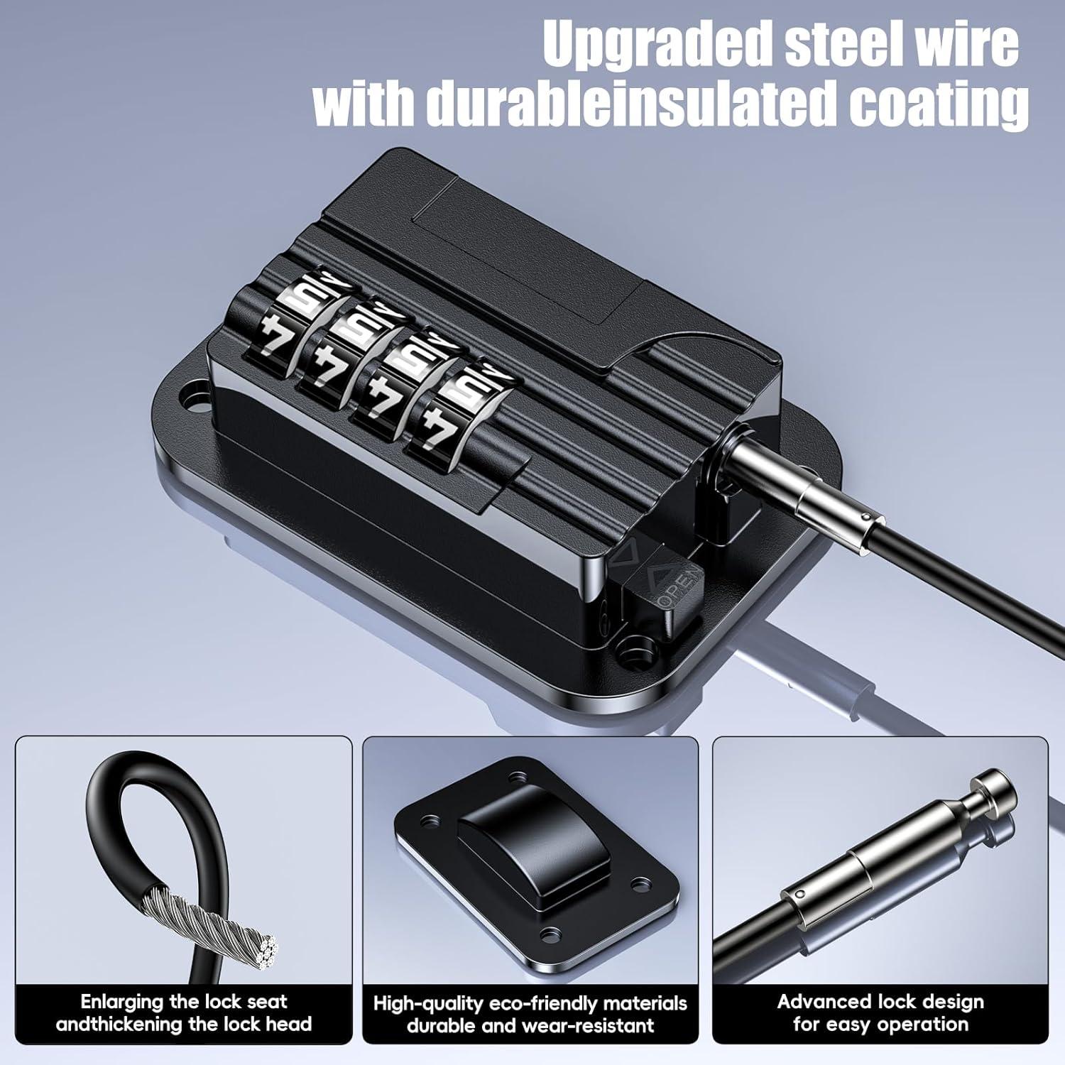 Candado de Seguridad para Refrigerador WILNIRY FC2024 Negro