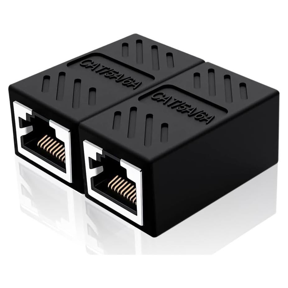 Conector Extensor RJ45 Cat6 Qreikuw Hembra a Hembra 2 Unidades