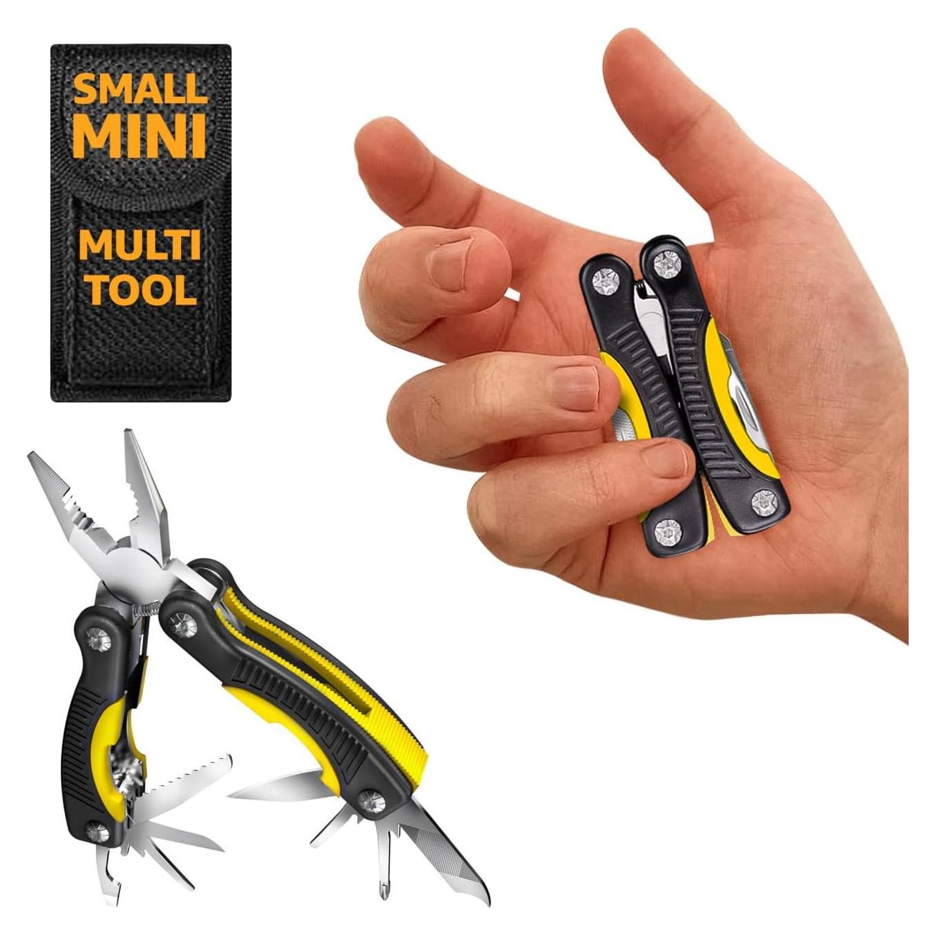 Mini Multiherramienta 12 en 1 Grand Way Amarillo/Negro