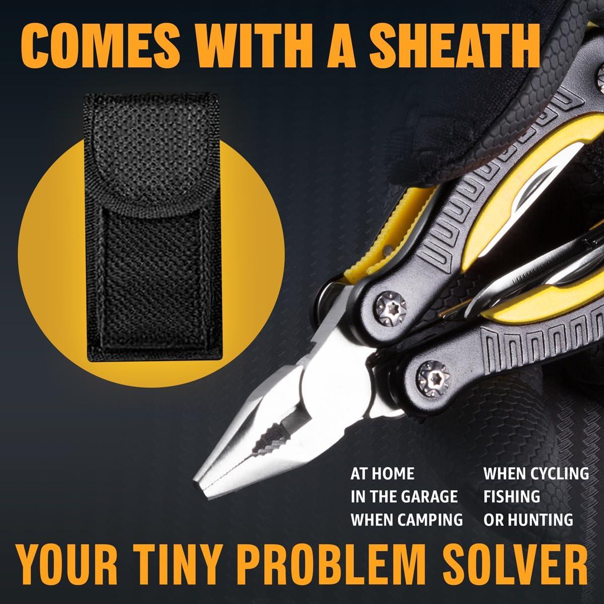 Mini Multiherramienta 12 en 1 Grand Way Amarillo/Negro