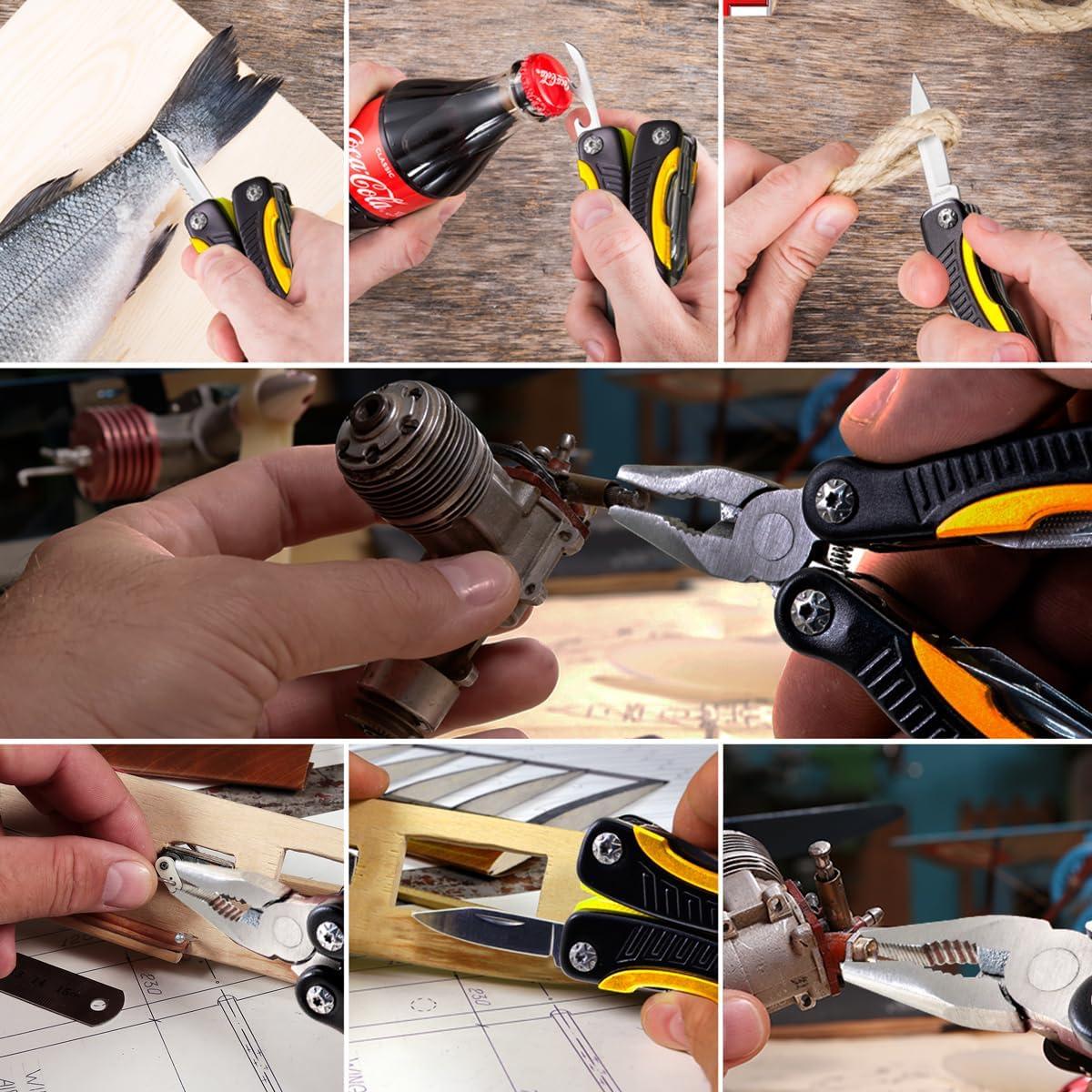 Mini Multiherramienta 12 en 1 Grand Way Amarillo/Negro