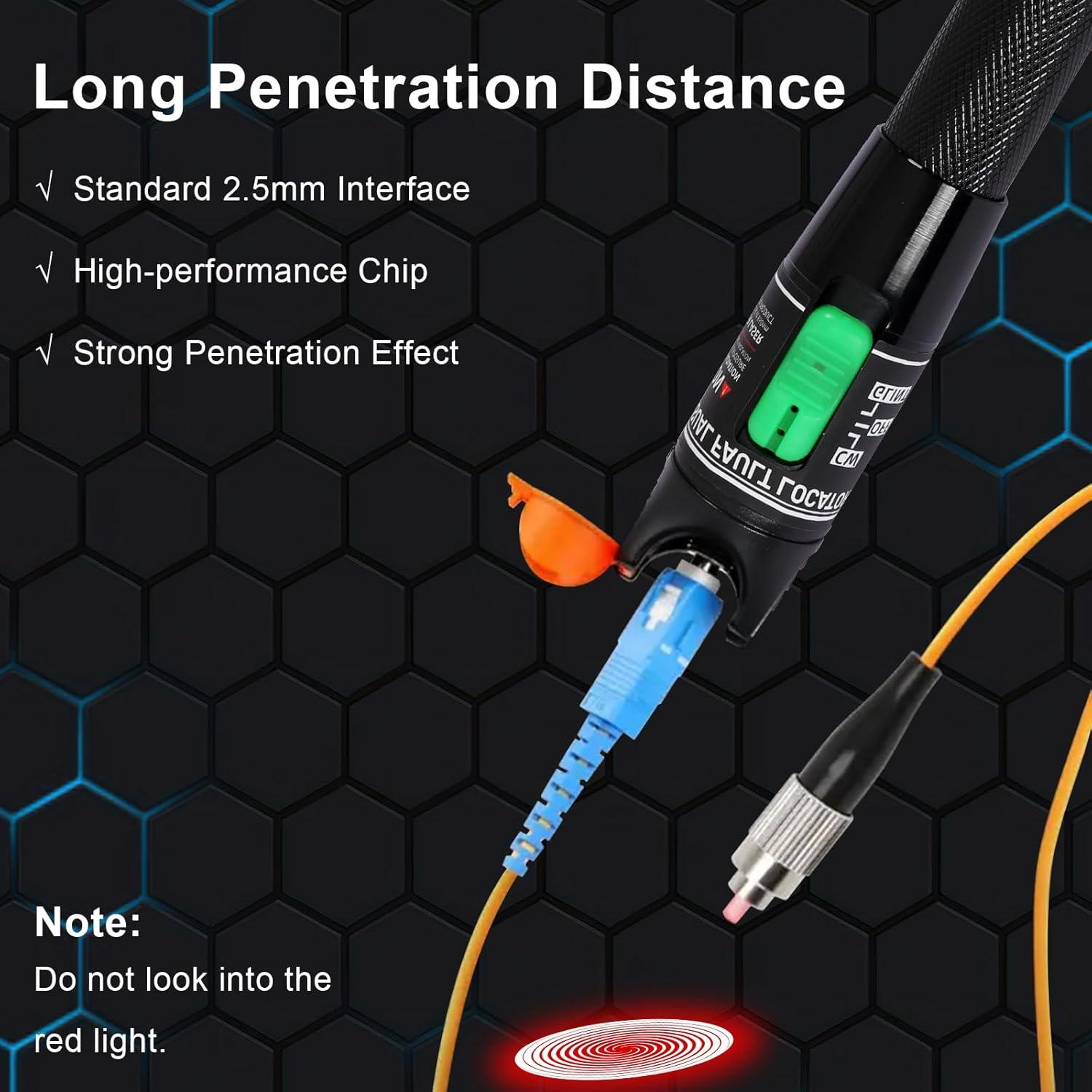 Probador de Cable de Fibra Óptica Goeco con Localizador de Fallas
