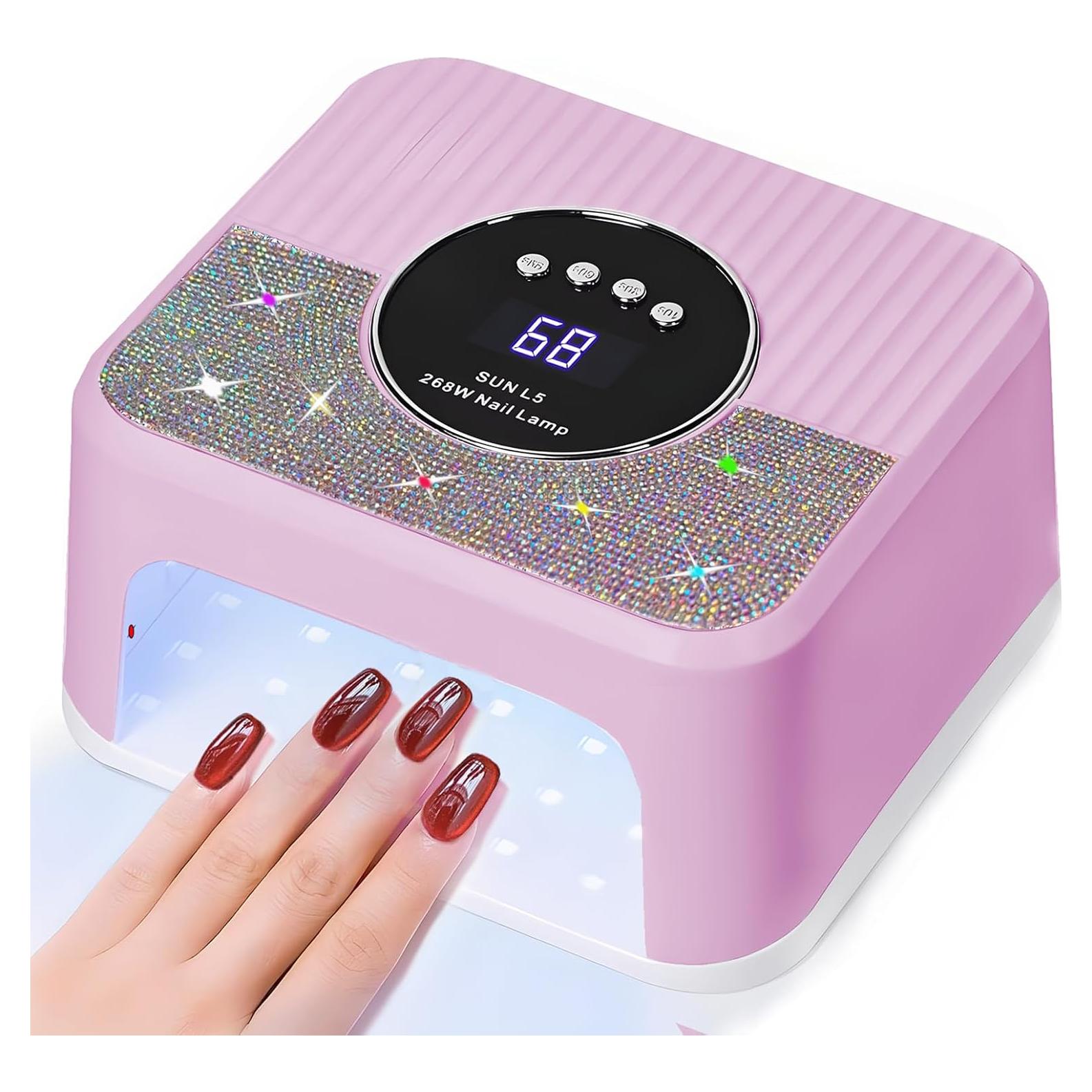 Lámpara de Uñas UV LED JYDFYP 268W con 4 Temporizadores