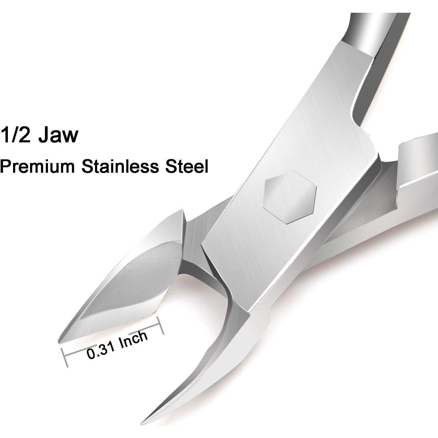 Set 6 Cortadores de Cutículas TANPIUS Acero Inoxidable Profesional