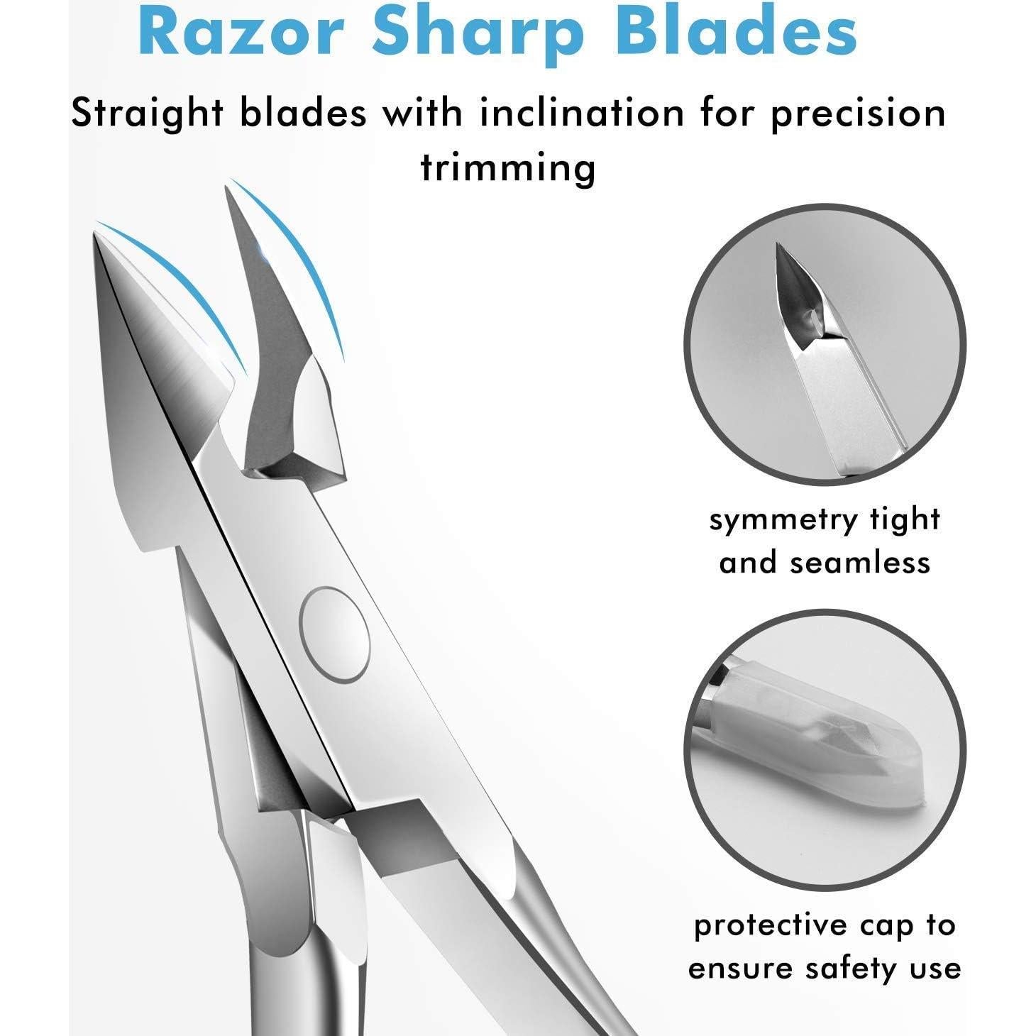 Set 6 Cortadores de Cutículas TANPIUS Acero Inoxidable Profesional