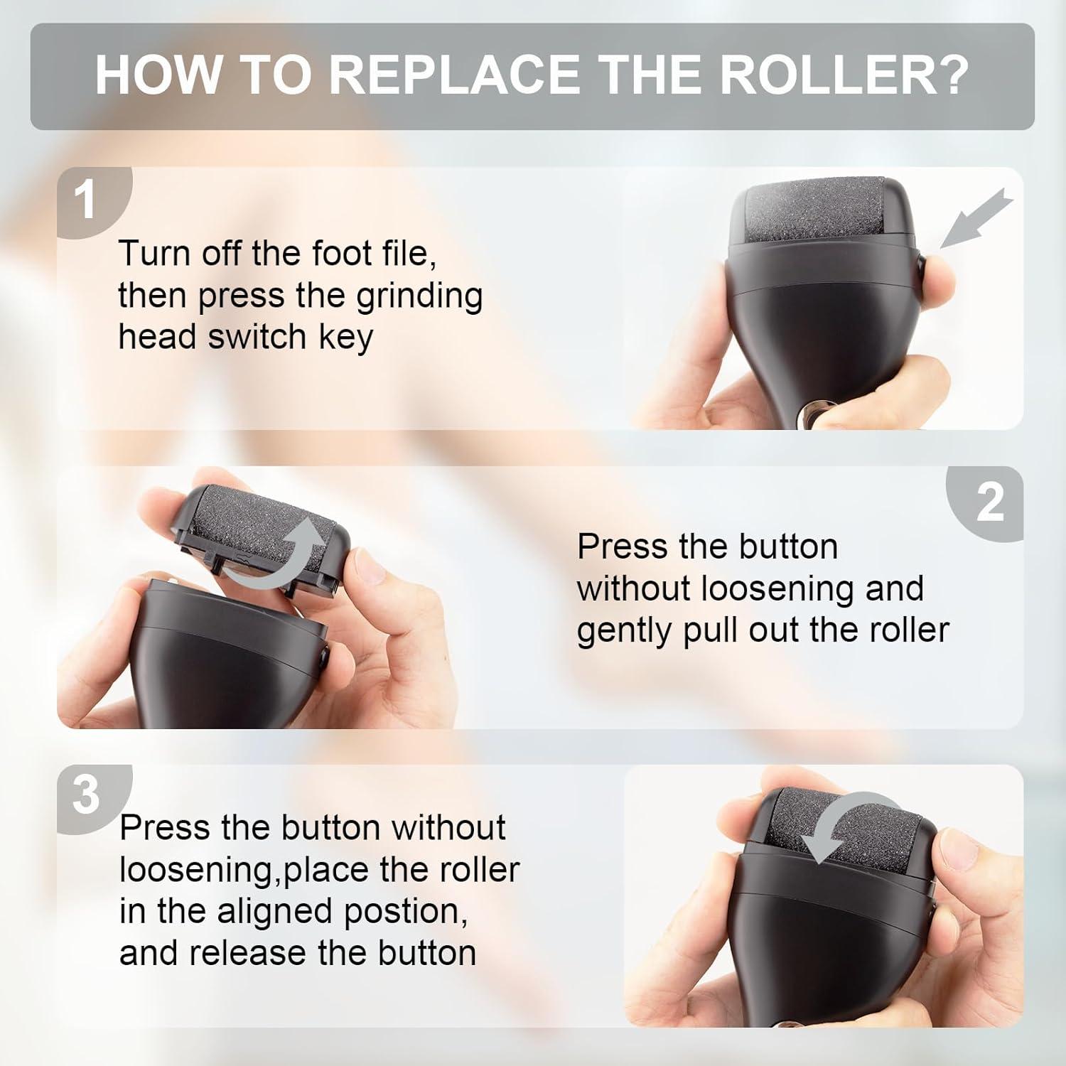 Cabezas de Rodillos de Reemplazo AdamPark 8 Piezas para Pedicura