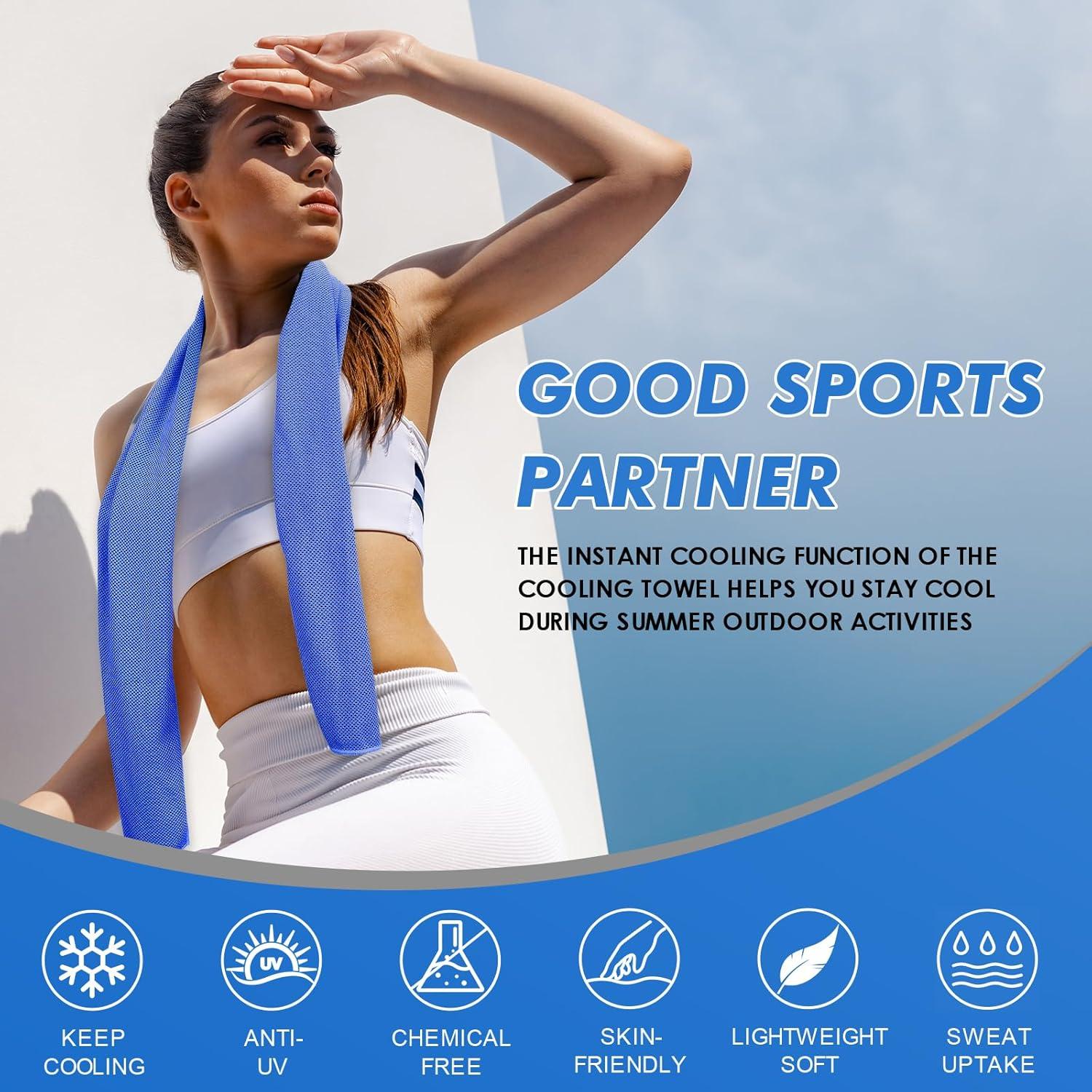 Toallas Refrigerantes CSITE - Paquete de 12 Microfibra 119.4x30.5 cm