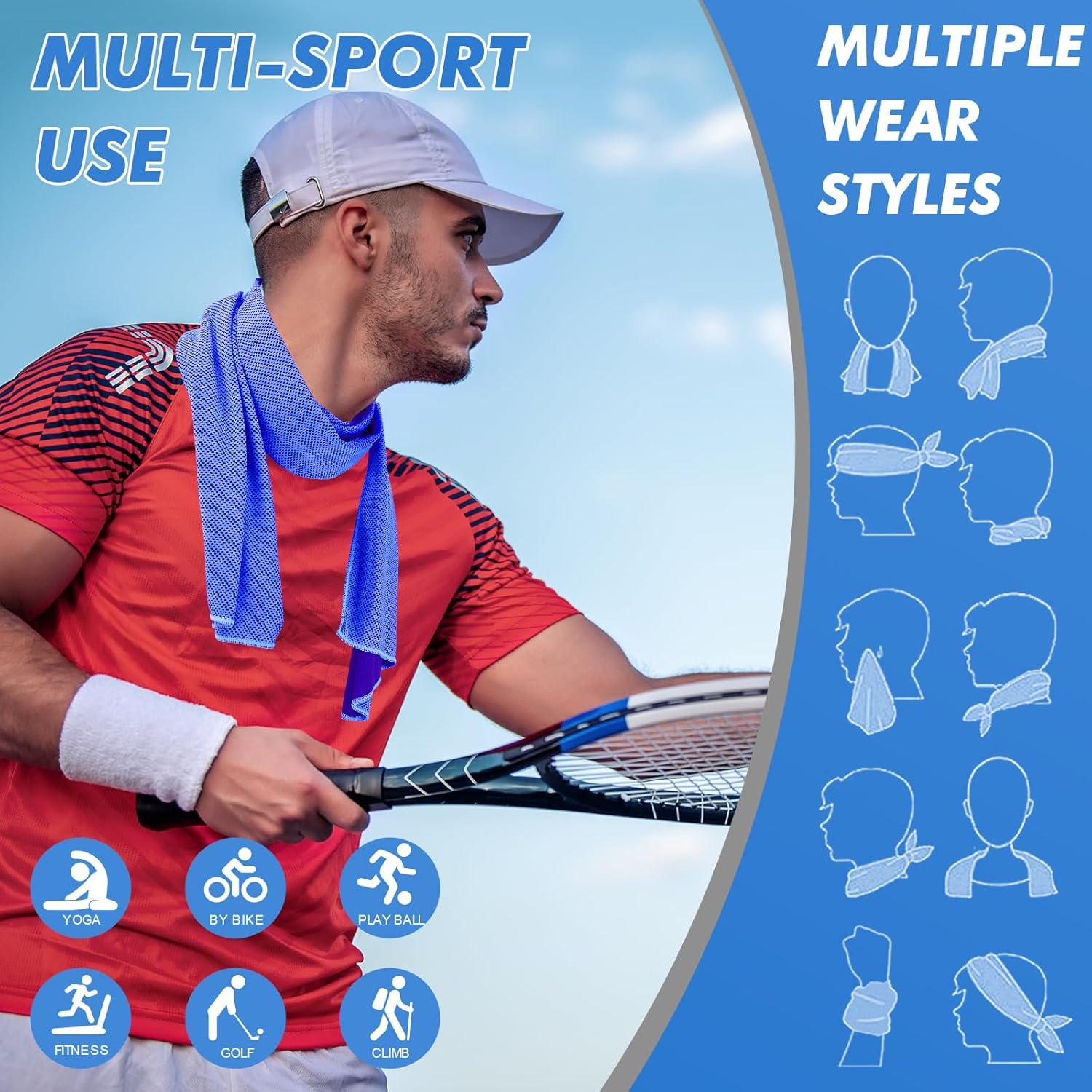 Toallas Refrigerantes CSITE - Paquete de 12 Microfibra 119.4x30.5 cm