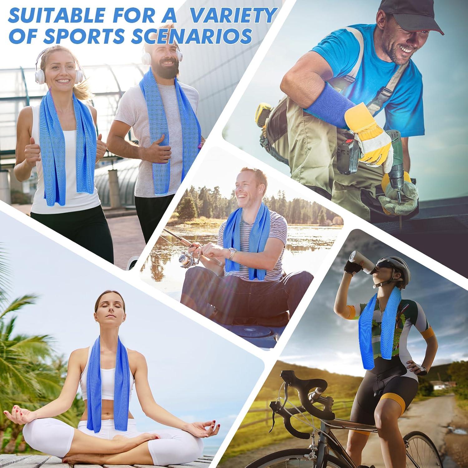 Toallas Refrigerantes CSITE - Paquete de 12 Microfibra 119.4x30.5 cm