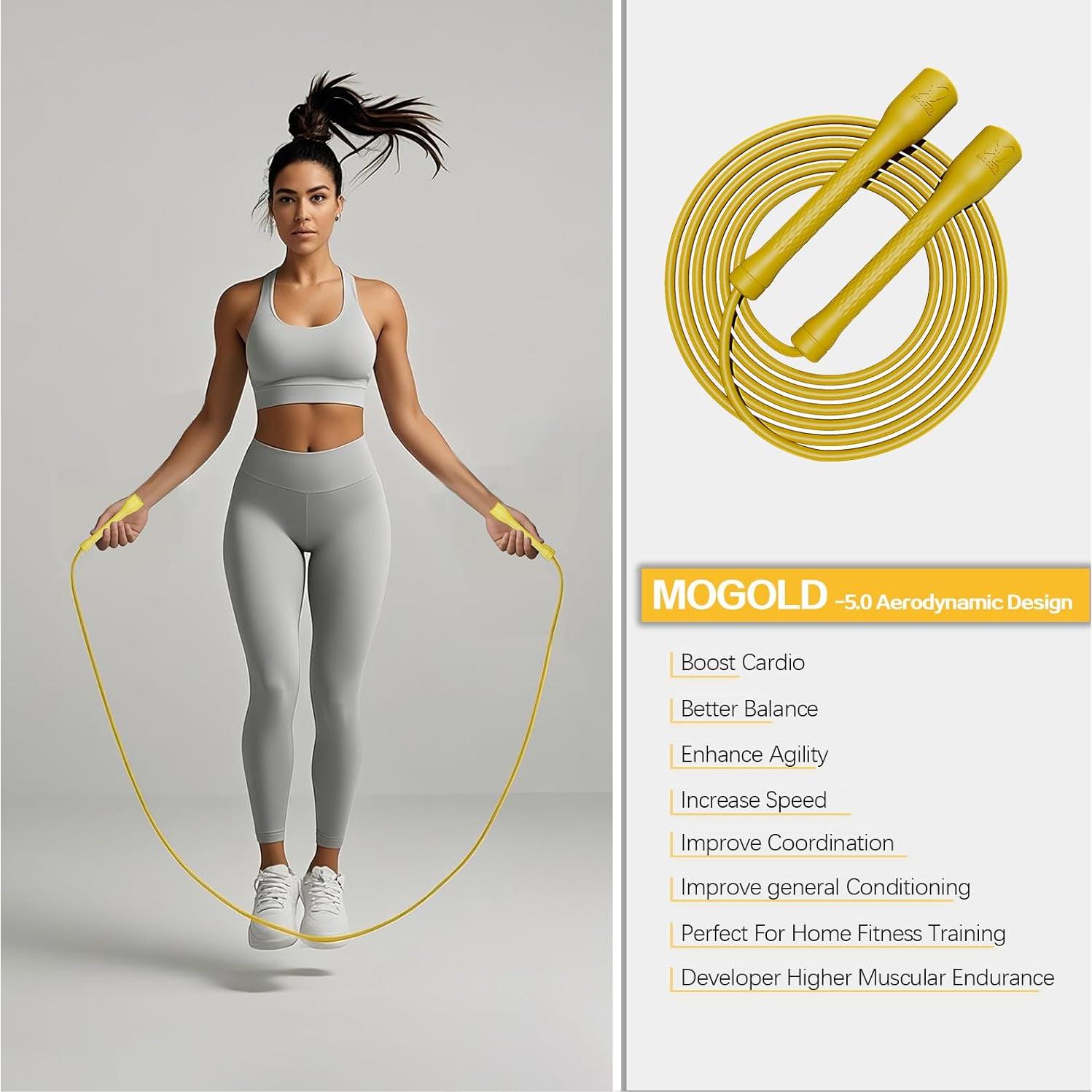 Cuerda de Salto MOGOLD Ajustable 3m PVC Antideslizante