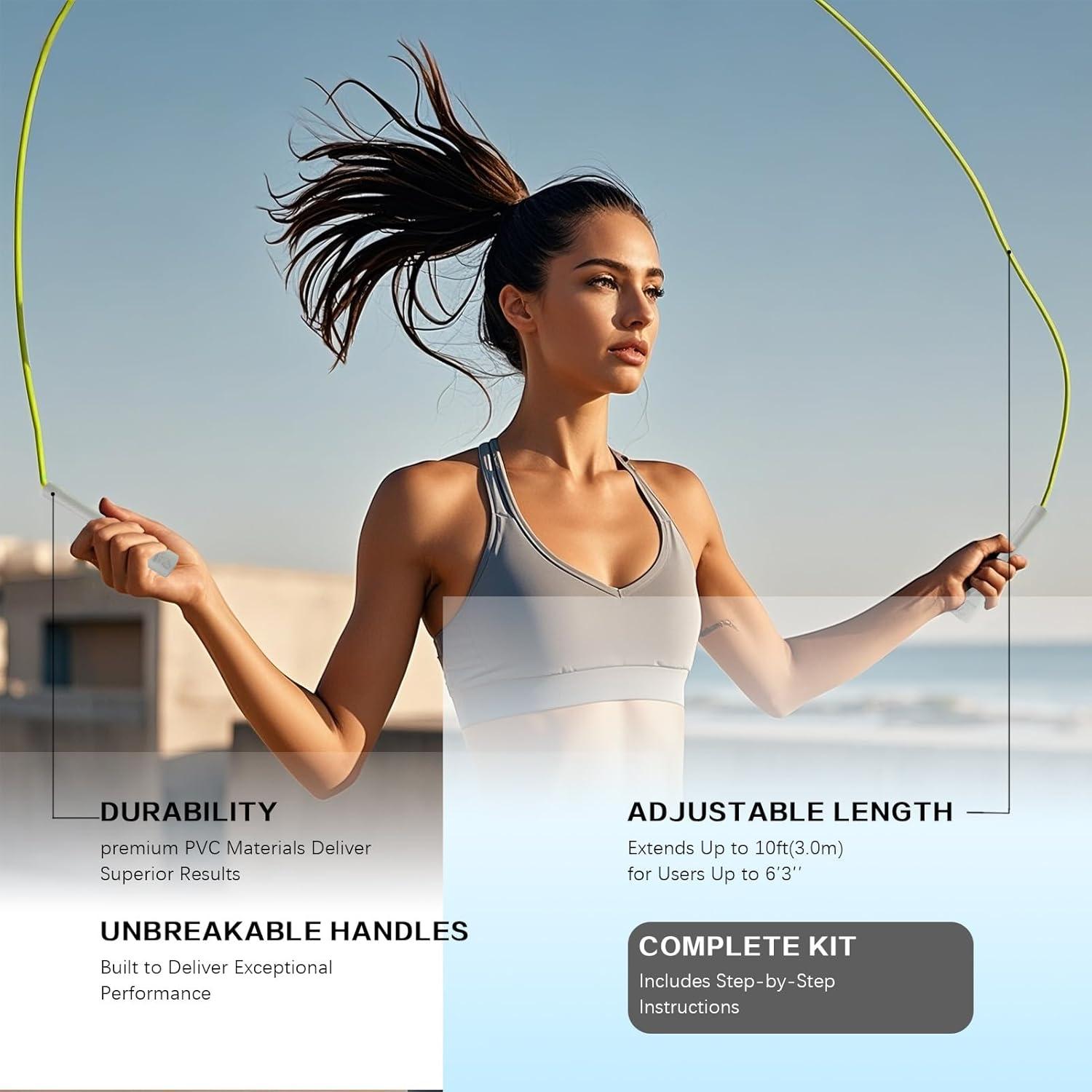 Cuerda de Salto MOGOLD Ajustable 3m PVC Antideslizante