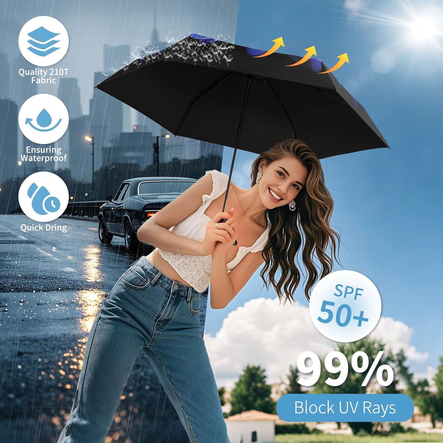 Paraguas Mini Compacto Yoobure 91.95 cm Resistente UV