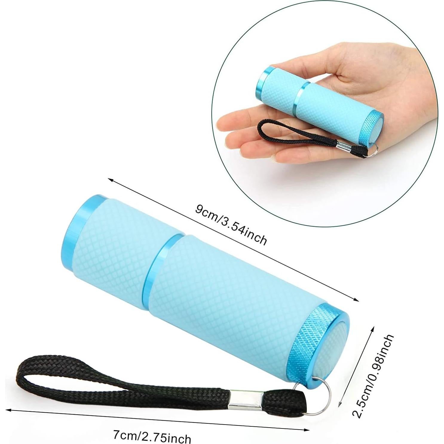 Linterna LED Azul AHIER 9 Unidades Portátil para Camping