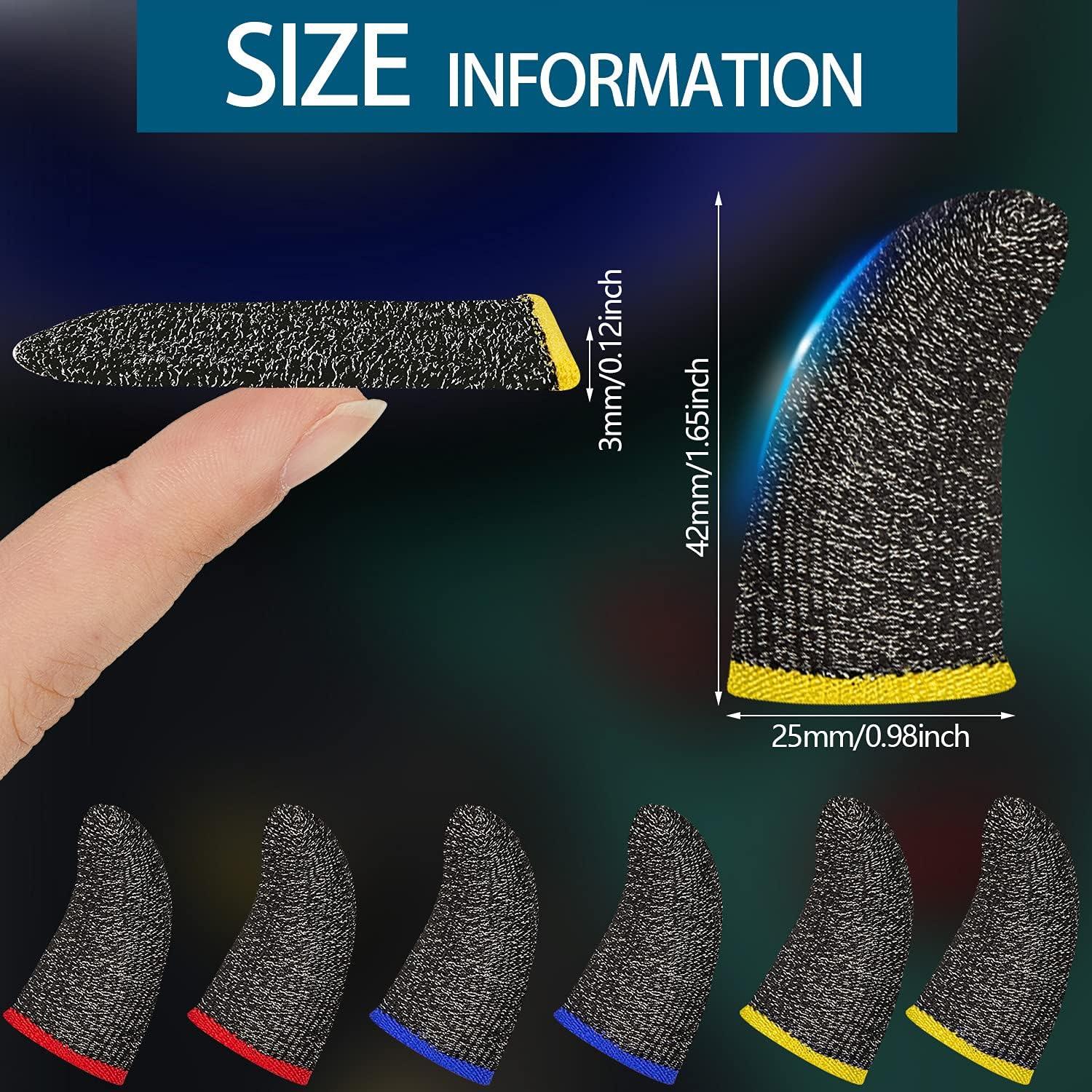 30 Piezas Mangas para Dedos Zonon Antideslizantes para Juegos