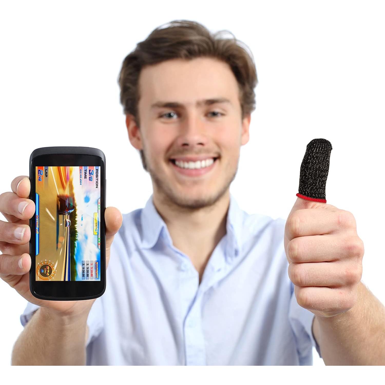 30 Piezas Mangas para Dedos Zonon Antideslizantes para Juegos