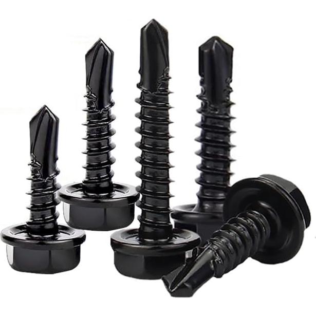 Juego de Tornillos Autoperforantes HVAKHVA Acero Inoxidable 410 380 Pzas