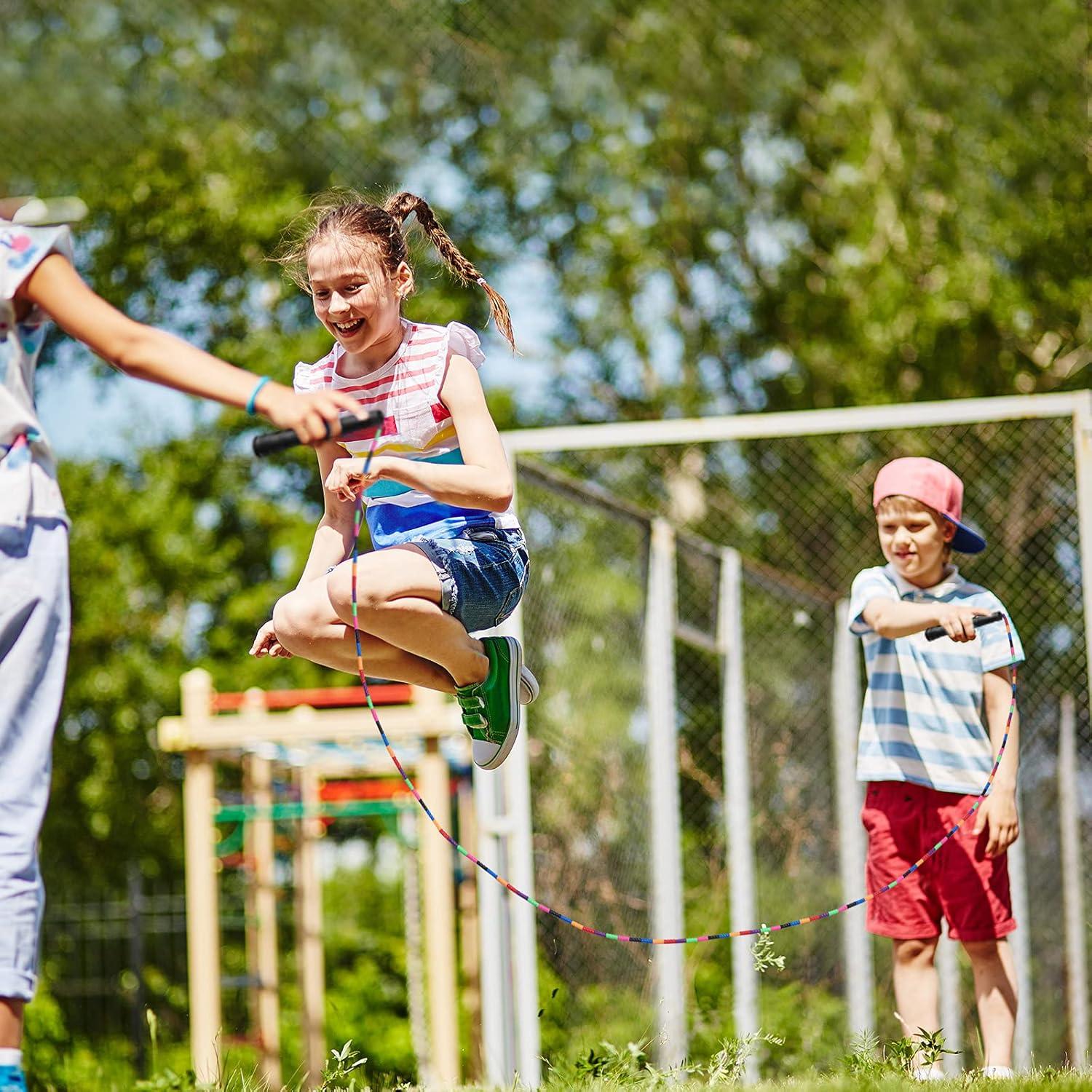 Cuerda de Salto Doble Holandesa Kingcolor 5m Ajustable para 6 Saltadores