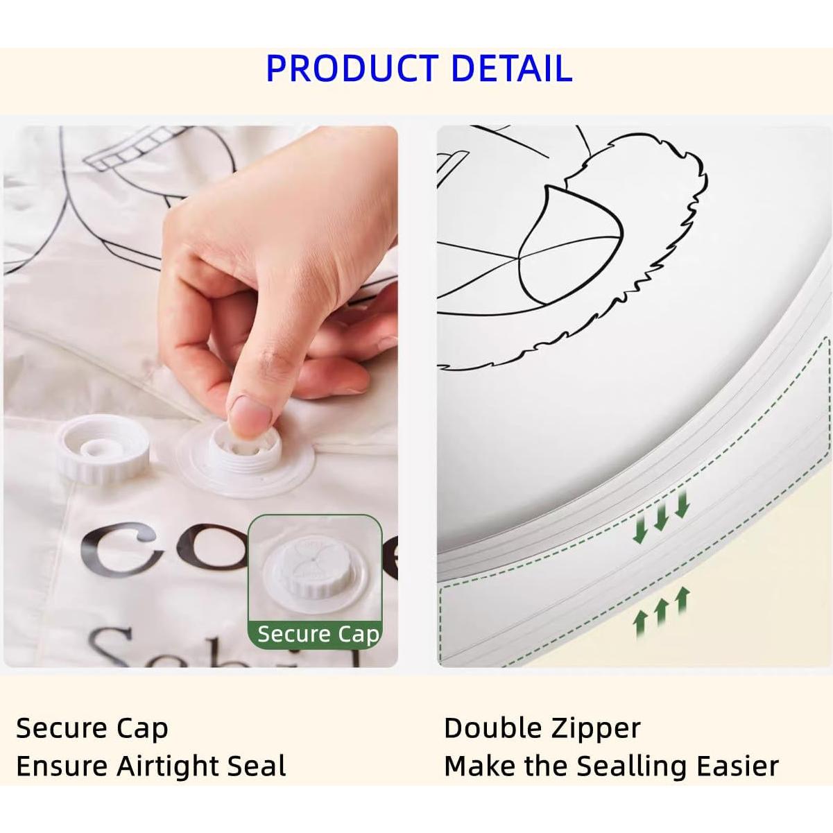 Bolsas de Almacenamiento al Vacío Colgantes SunHorde 6 Pcs