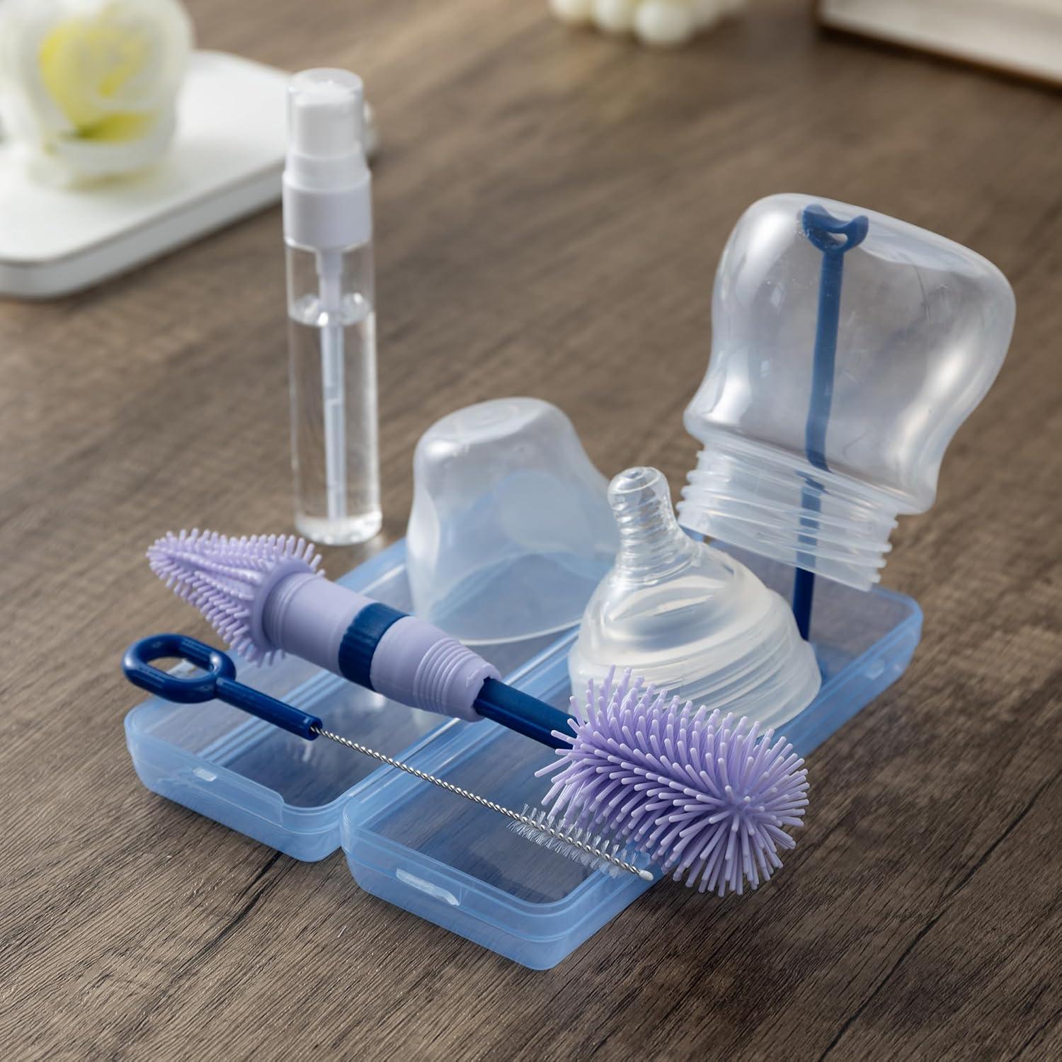 Cepillo de Botella Chemimoso para Bebés 236.6 ml Azul