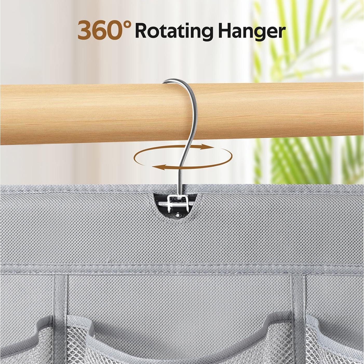 Organizador de Zapatos Colgante MISSLO 30 Bolsillos Gris