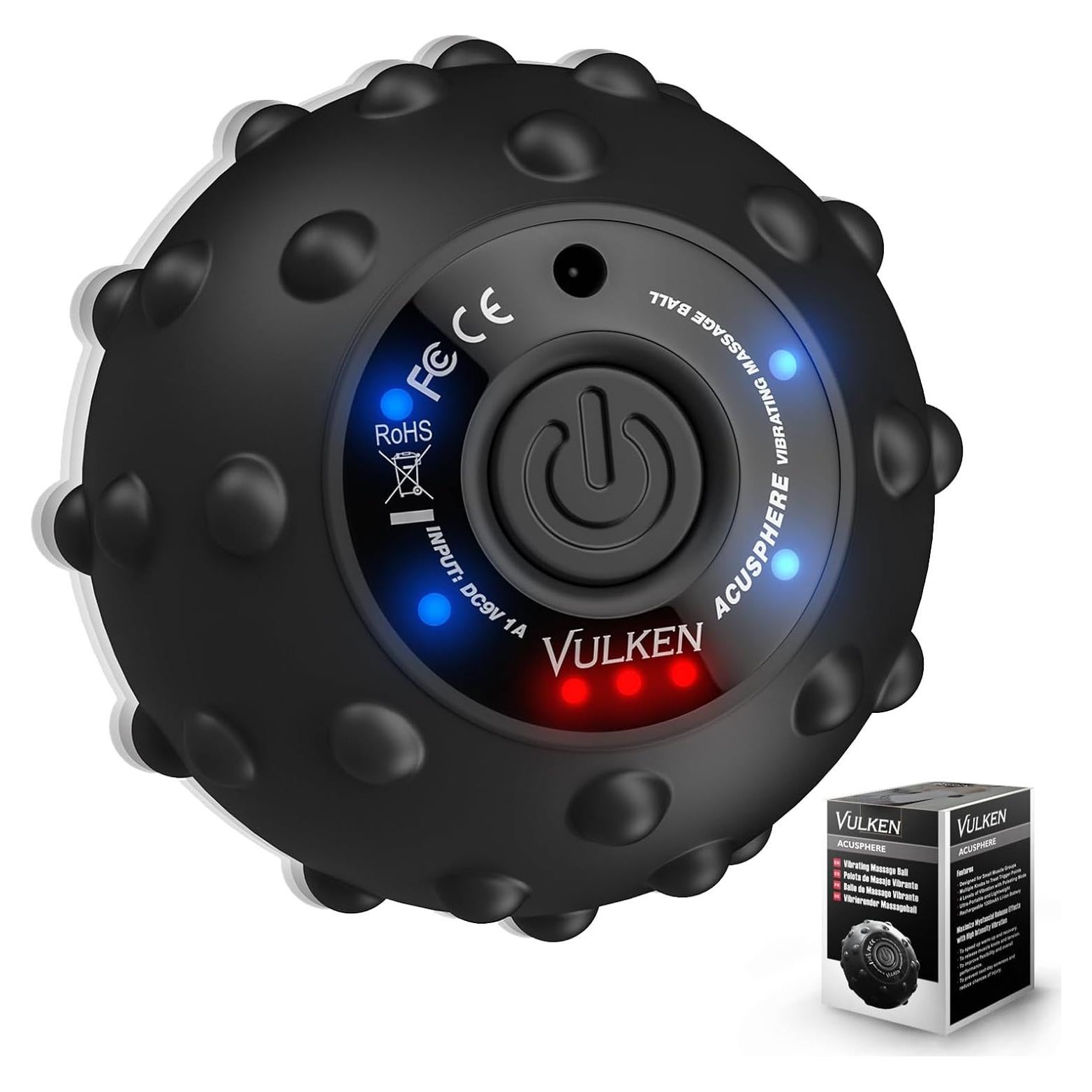 Bola de Masaje Vibrante Vulken Acusphere 4 Velocidades 9.53cm