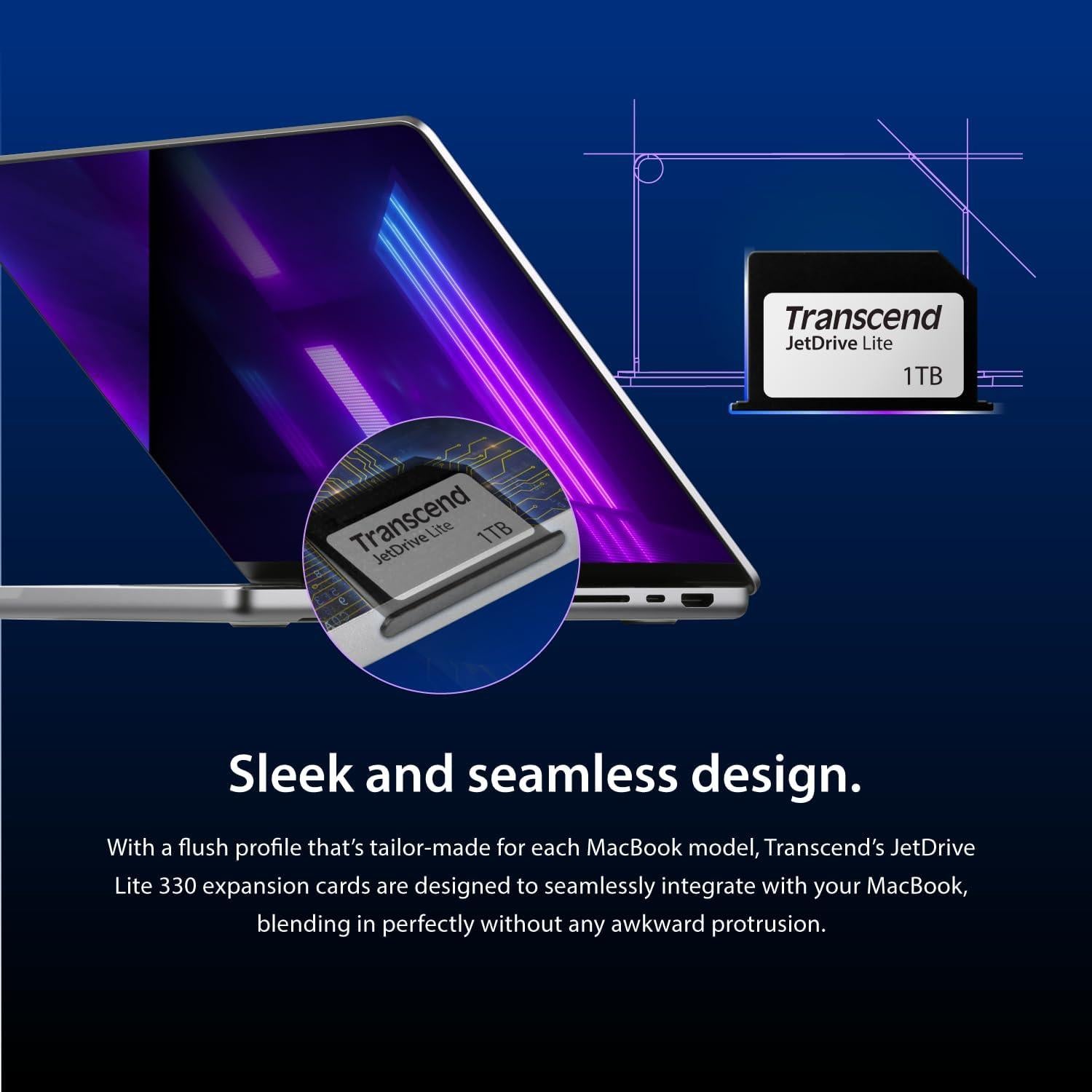 Tarjeta de Expansión Transcend 128GB para MacBook Pro 13"