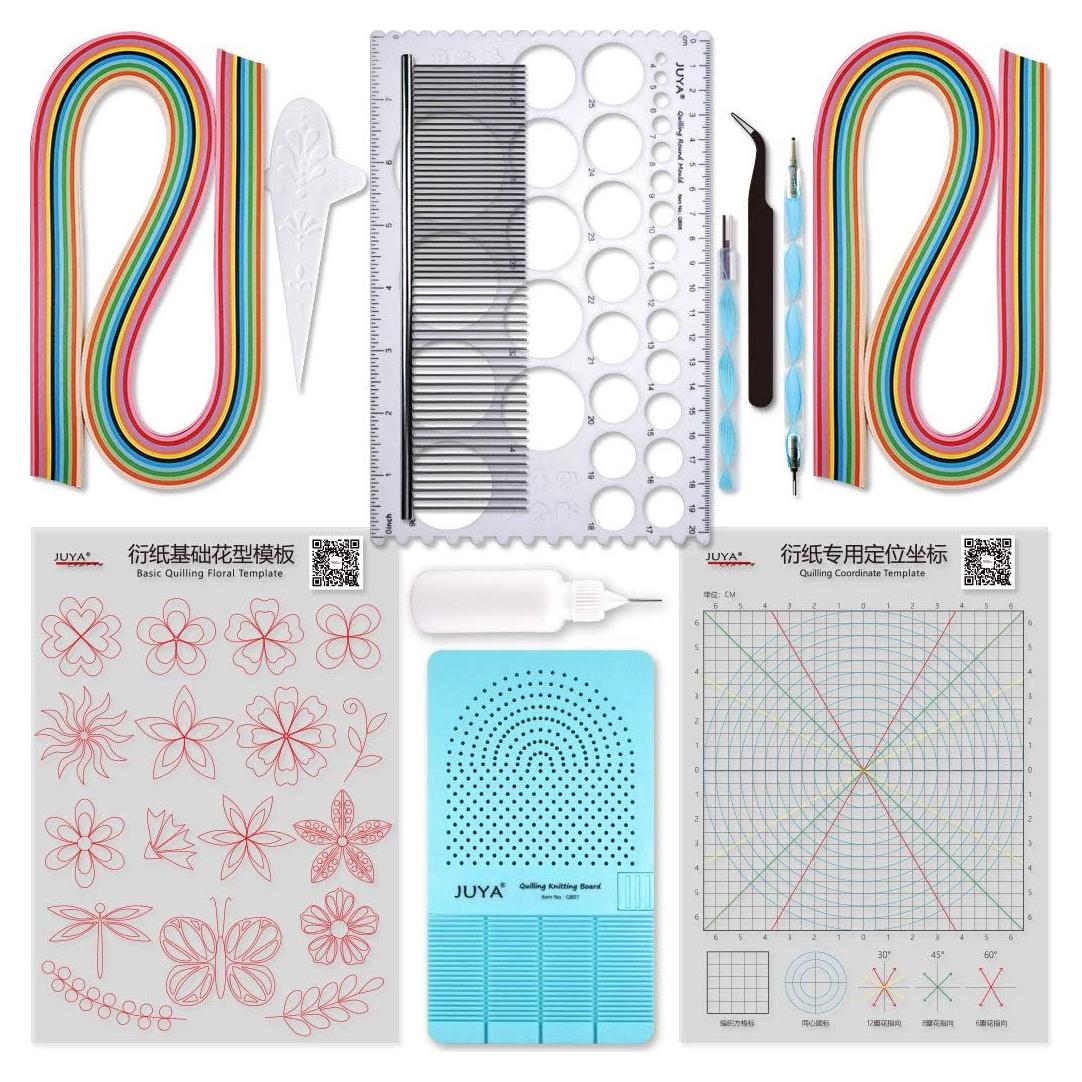 Set Clásico de Quilling JUYA QK10 Azul con Pegamento