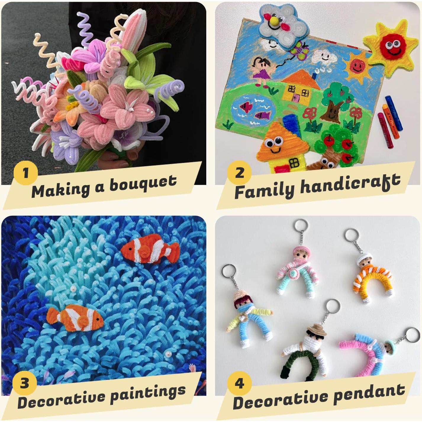 Juego de Limpiapipas Toffee Marrón 300pcs - Chenille Gruesos 30.48cm