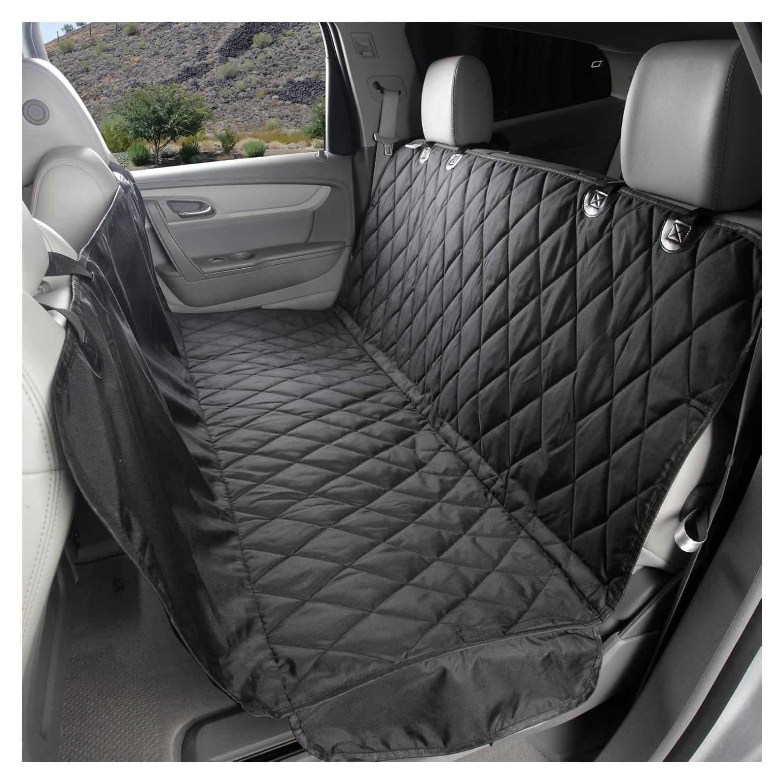 Funda de Asiento Trasero para Perros 4Knines Extra Grande Negra