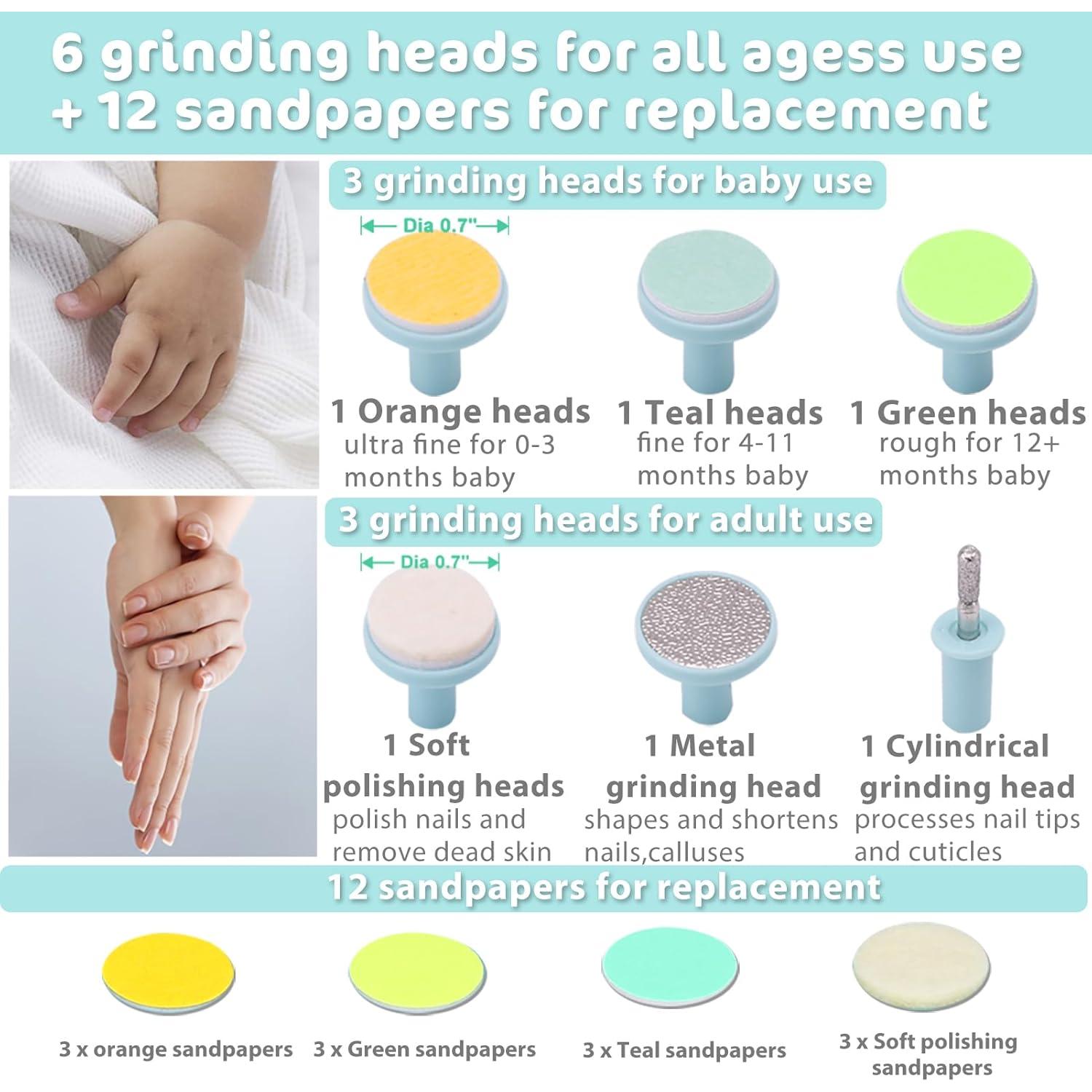 Cortador de Uñas Eléctrico Consevisen 20 en 1 para Bebés y Adultos