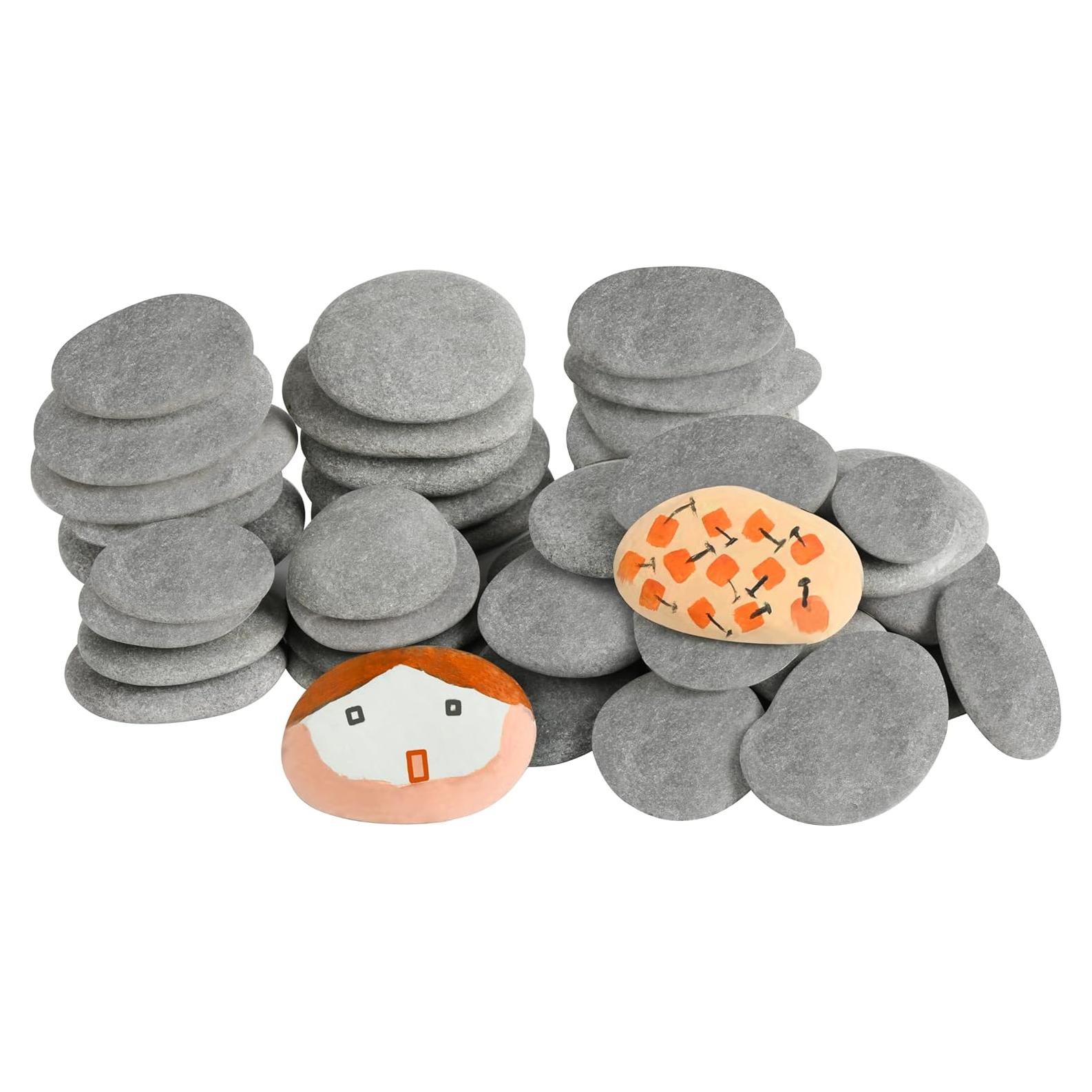 Simetufy 45 Pcs Rocas Naturales para Pintar 5-8 cm DIY