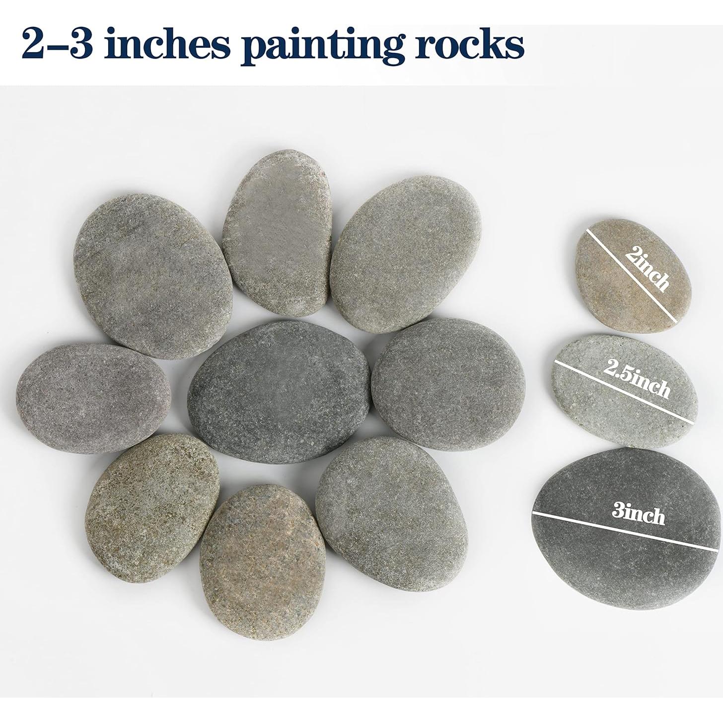 Simetufy 45 Pcs Rocas Naturales para Pintar 5-8 cm DIY