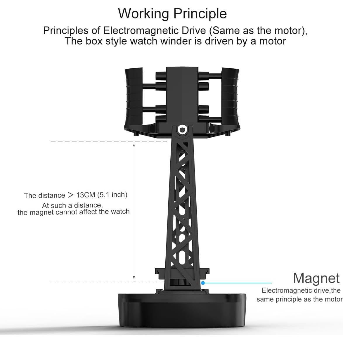 Enrollador de Reloj Automático FEICHONGHO con Temporizador y Batería