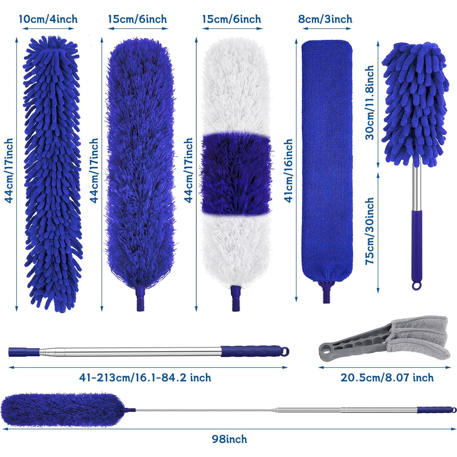 Kit de Limpieza Wlich 9 PCS Microfibra Extensible 254 cm