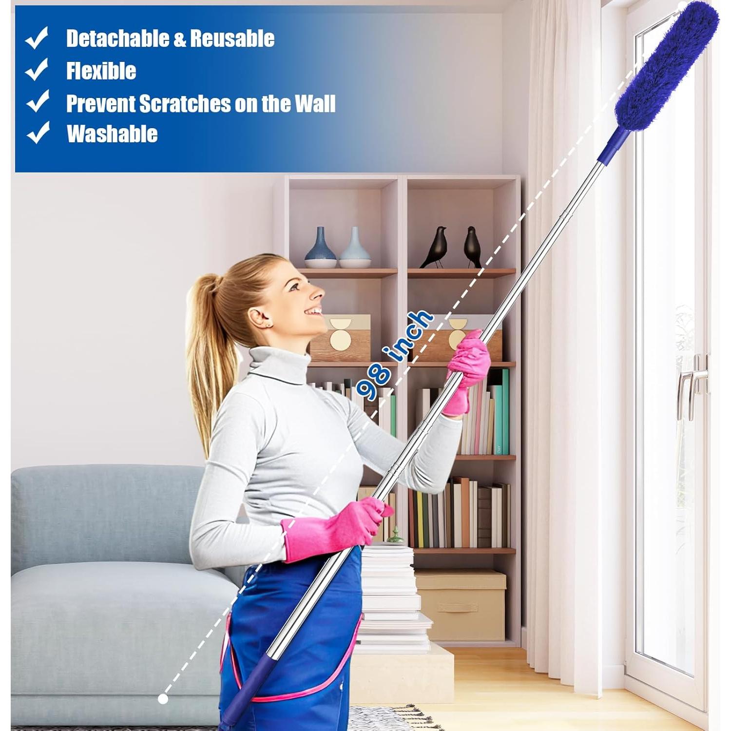 Kit de Limpieza Wlich 9 PCS Microfibra Extensible 254 cm