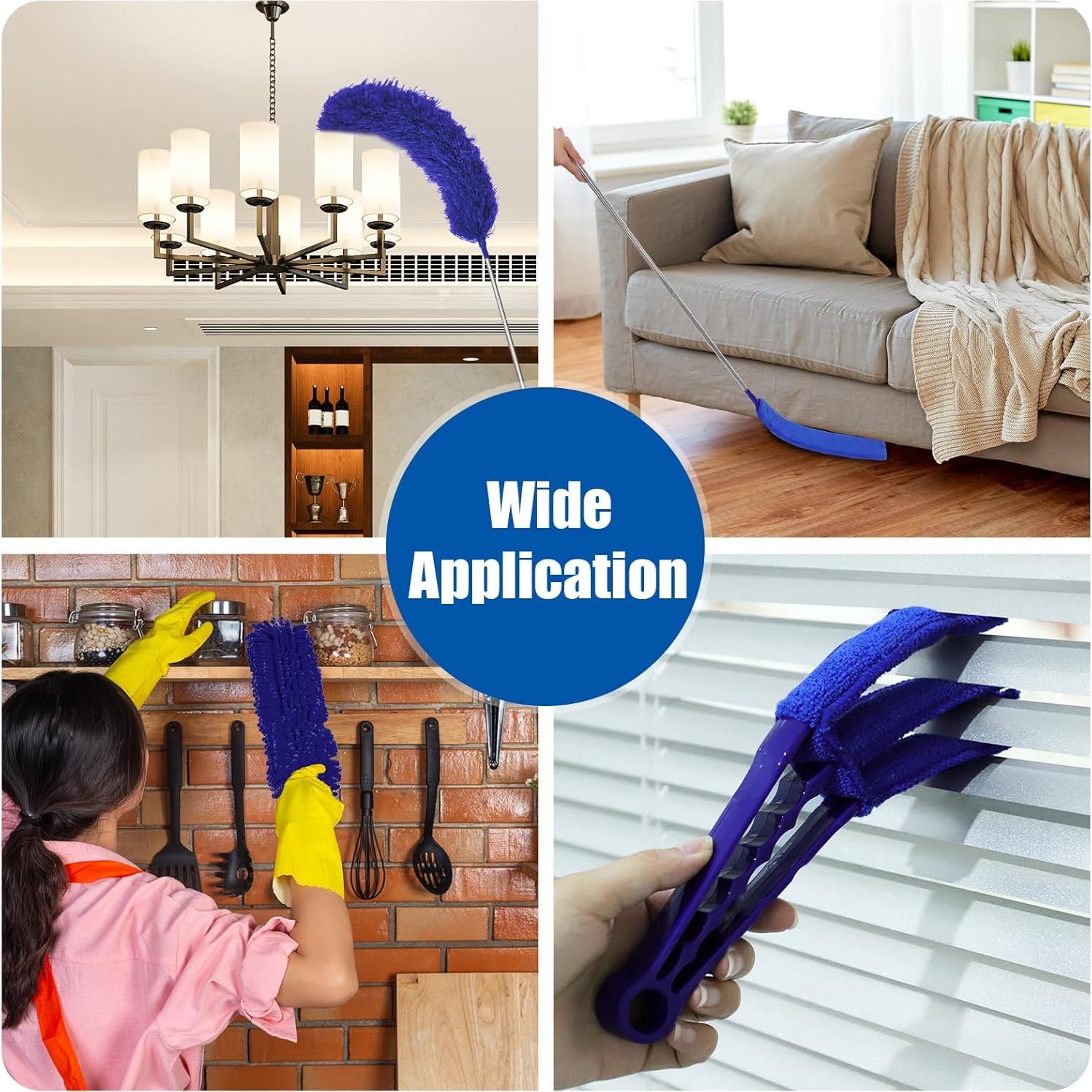 Kit de Limpieza Wlich 9 PCS Microfibra Extensible 254 cm