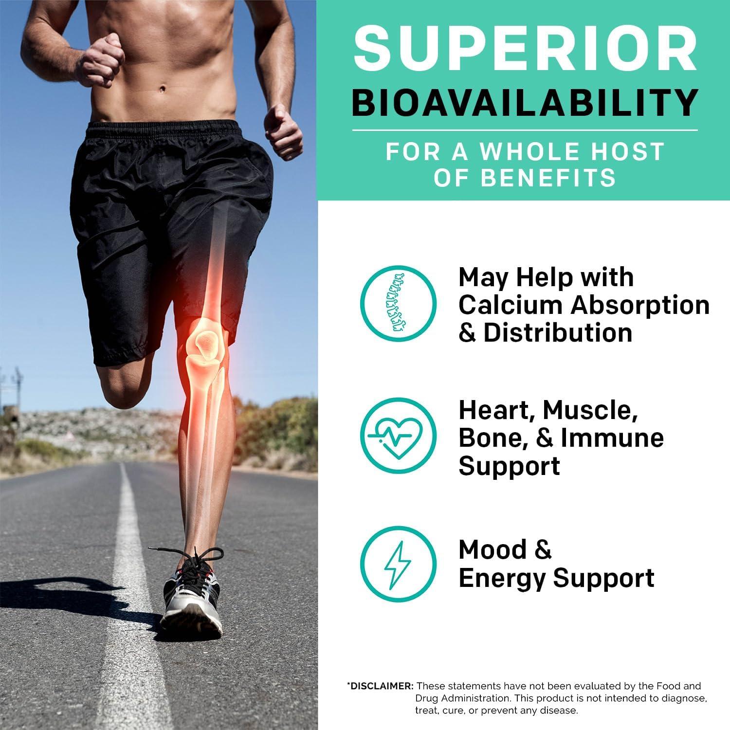 Suplemento de Calcio 1200mg con Vitamina D3 y K2 - 120 cápsulas