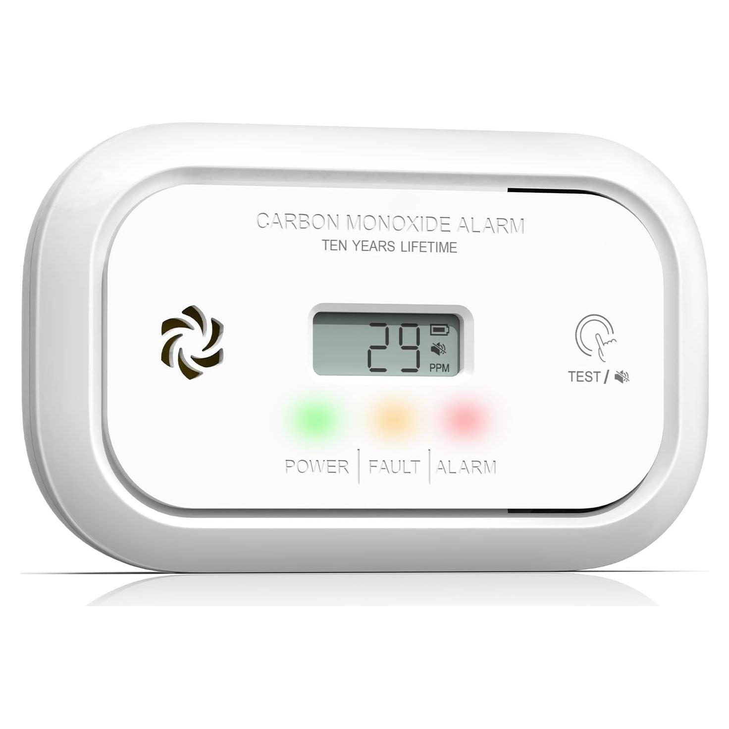Detector de Monóxido de Carbono Jemay GS811-A con Pantalla LCD