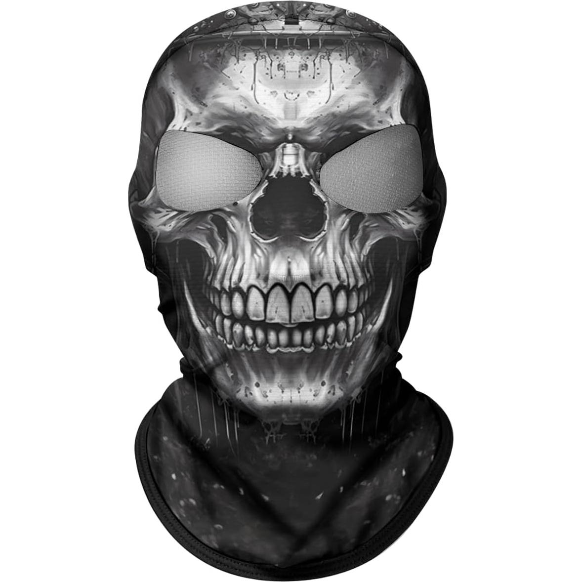 Balaclava Unisex ShopINess 3D Calavera para Deportes