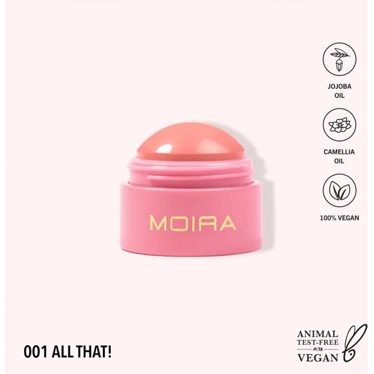 Bálsamo Suave para Mejillas Moira 20g Color Natural