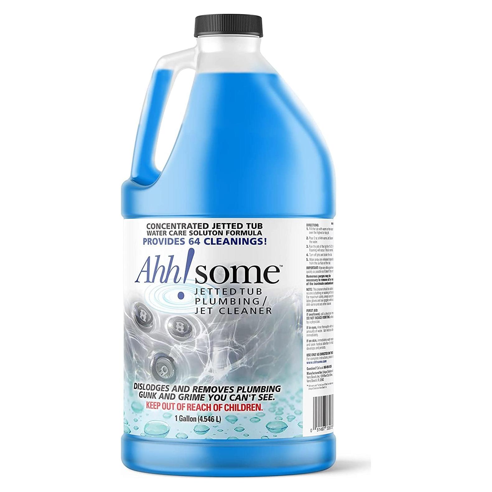 Limpiador de Baños Hidromasaje AhhSome 1 Galón 64 Limpiezas